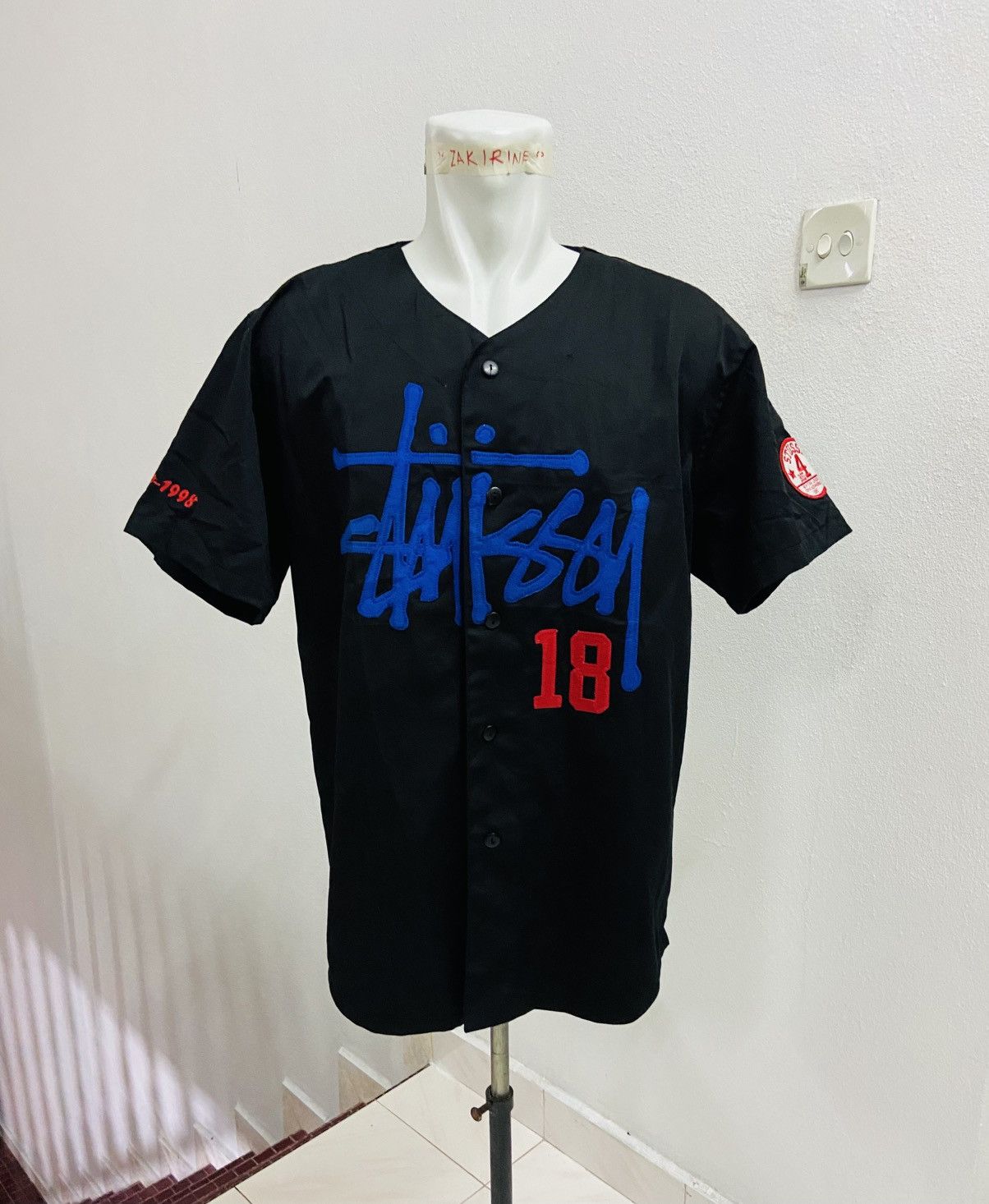 Stussy × Vintage VINTAGE STUSSY BASEBALL SHIRT 🔥🔥 Size US L / EU 52-54 / 3 - 3 Thumbnail