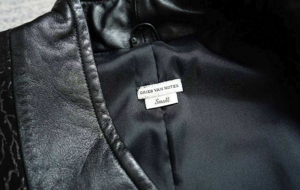 Dries Van Noten Dries Van Noten Leopard Print Patchwork Leather Jacket Size US S / EU 44-46 / 1 - 8 Thumbnail