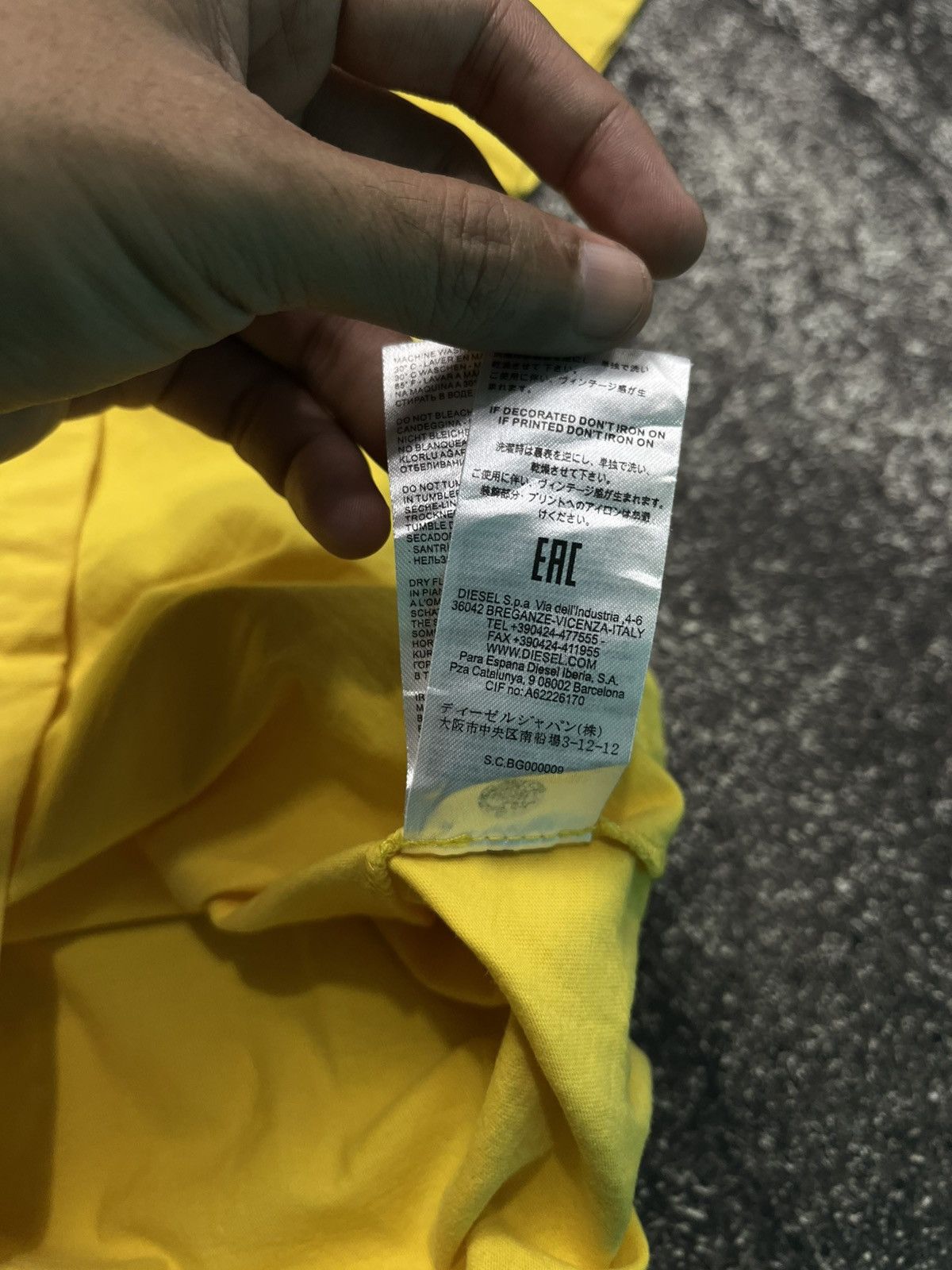 Diesel Diesel Denim Division Yellow T-Shirts Size US M / EU 48-50 / 2 - 6 Thumbnail