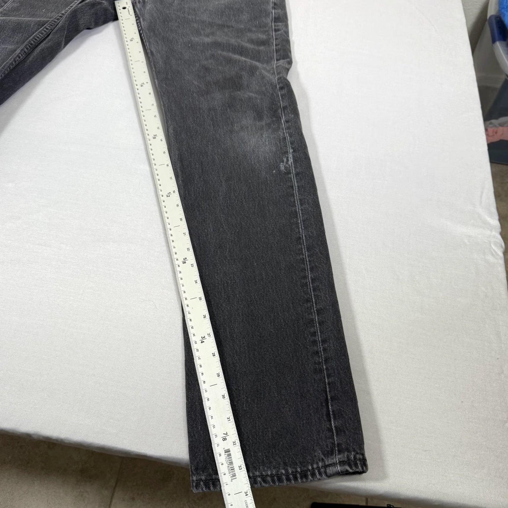 Levi's Vintage Levi's Jeans Men 32x34 Black 501 Straight Fit Denim Pants Western Cowboy Brand Levi's 501 Series Jeans 501 straight Size US 32 / EU 48 - 7 Thumbnail