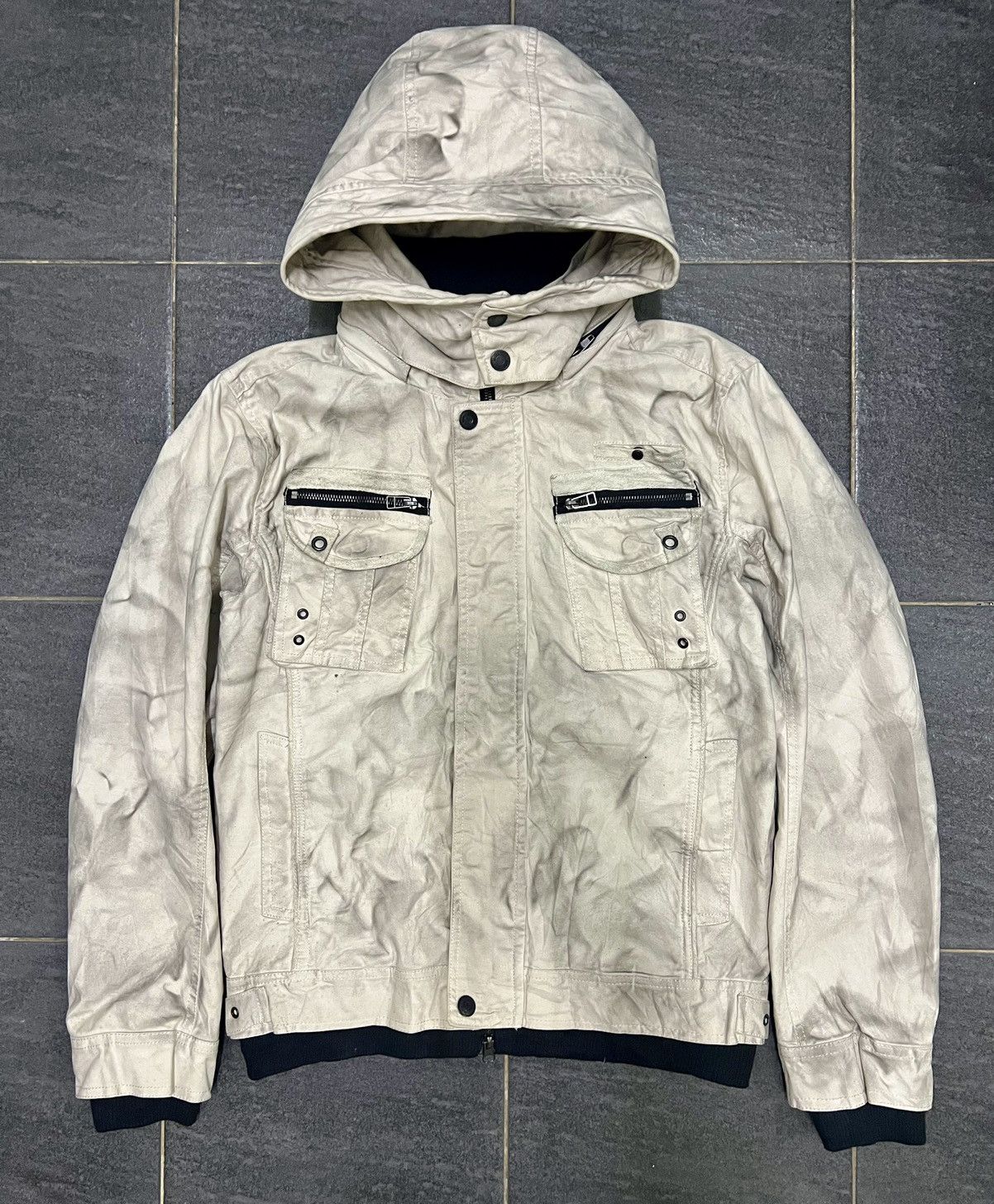 If Six Was Nine Y2K In The Attic Smoke Design Jacket Size US L / EU 52-54 / 3 - 18 Thumbnail