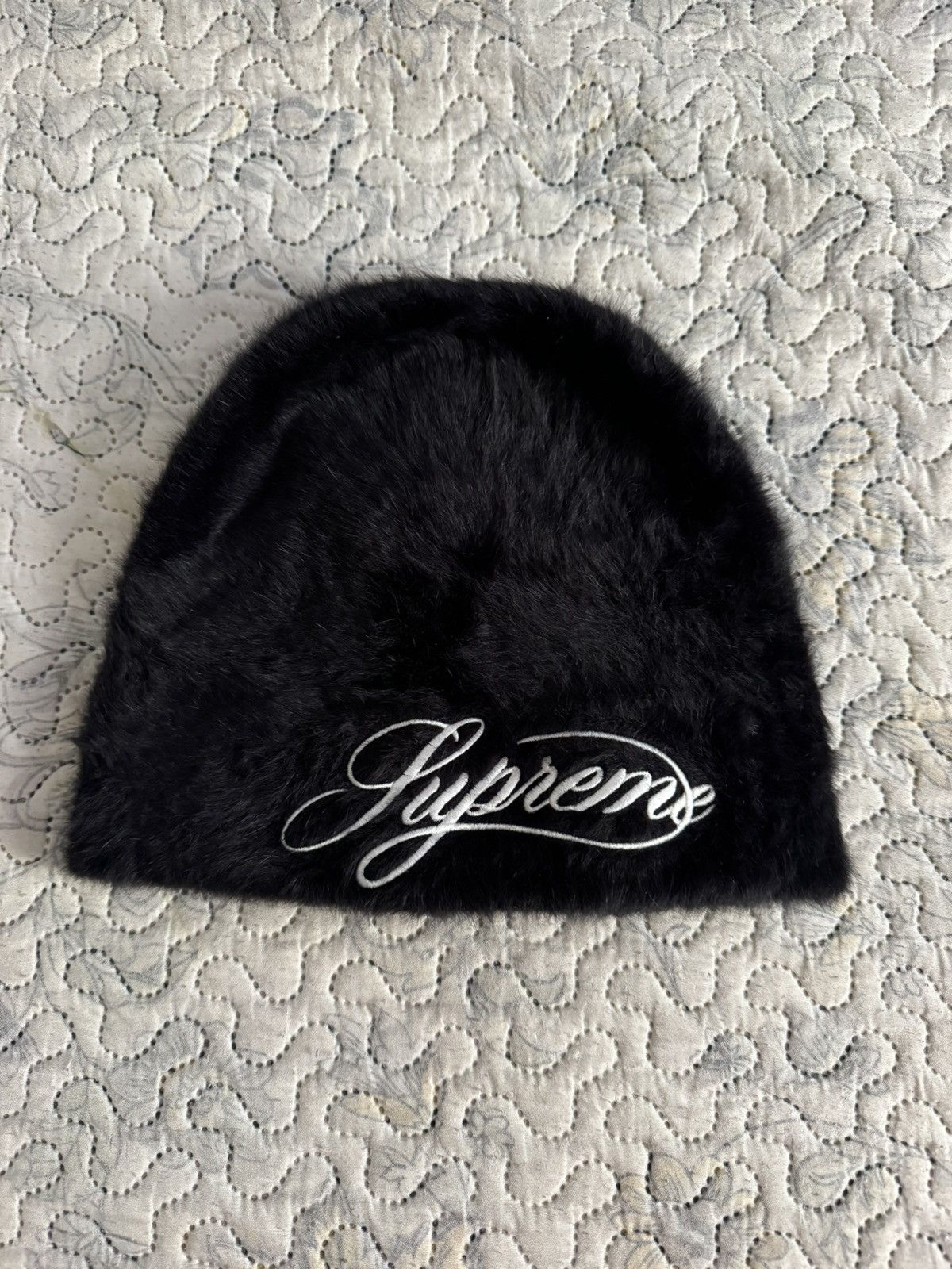 Supreme Supreme Kangol Furgora Script Beanie Black | Grailed