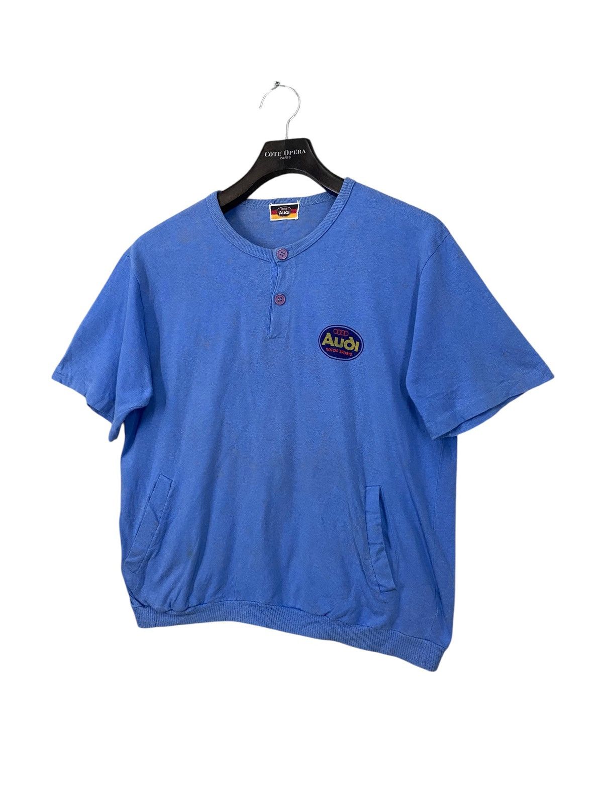 Audi Vintage 70s audi racing tshrit very rare Size US L / EU 52-54 / 3 - 2 Thumbnail