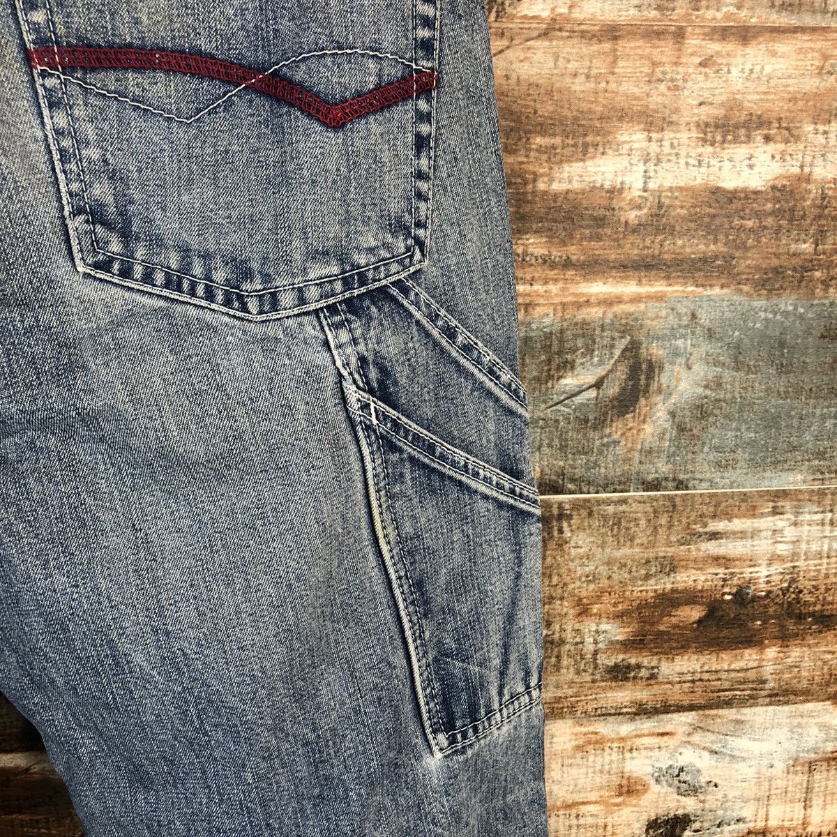 Japanese Brand Amero japan vintage workwear Pero Blue Denim Pants #A1418 Size US 31 - 18 Thumbnail