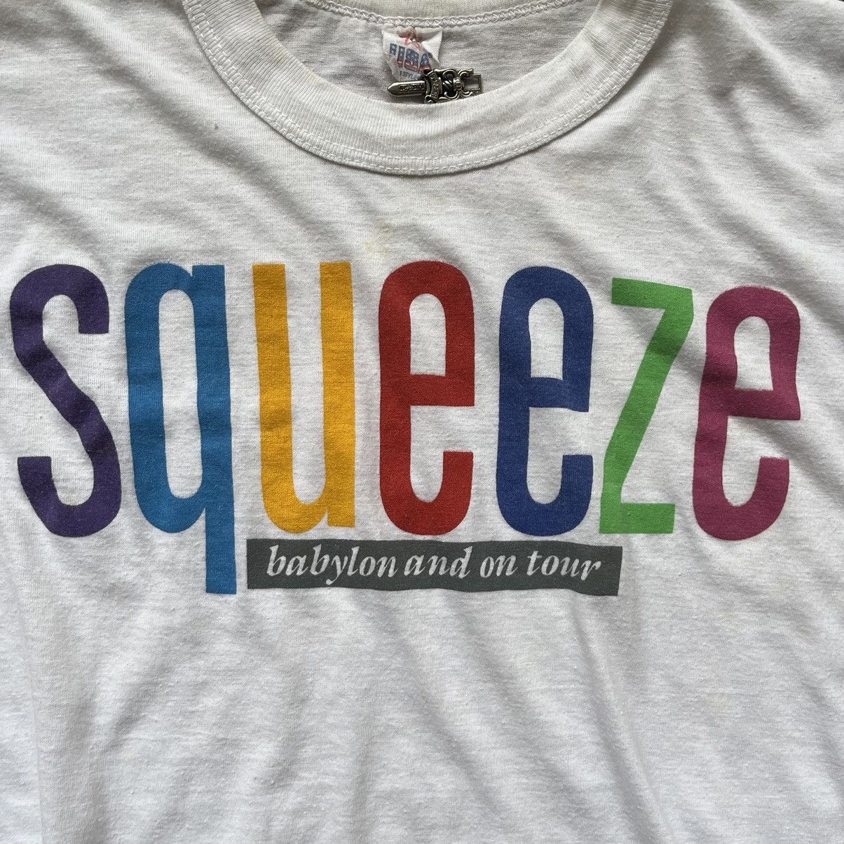 Band Tees × Vintage Vintage Squeeze Band (Babylon And On Tour) Tee Size US L / EU 52-54 / 3 - 2 Thumbnail