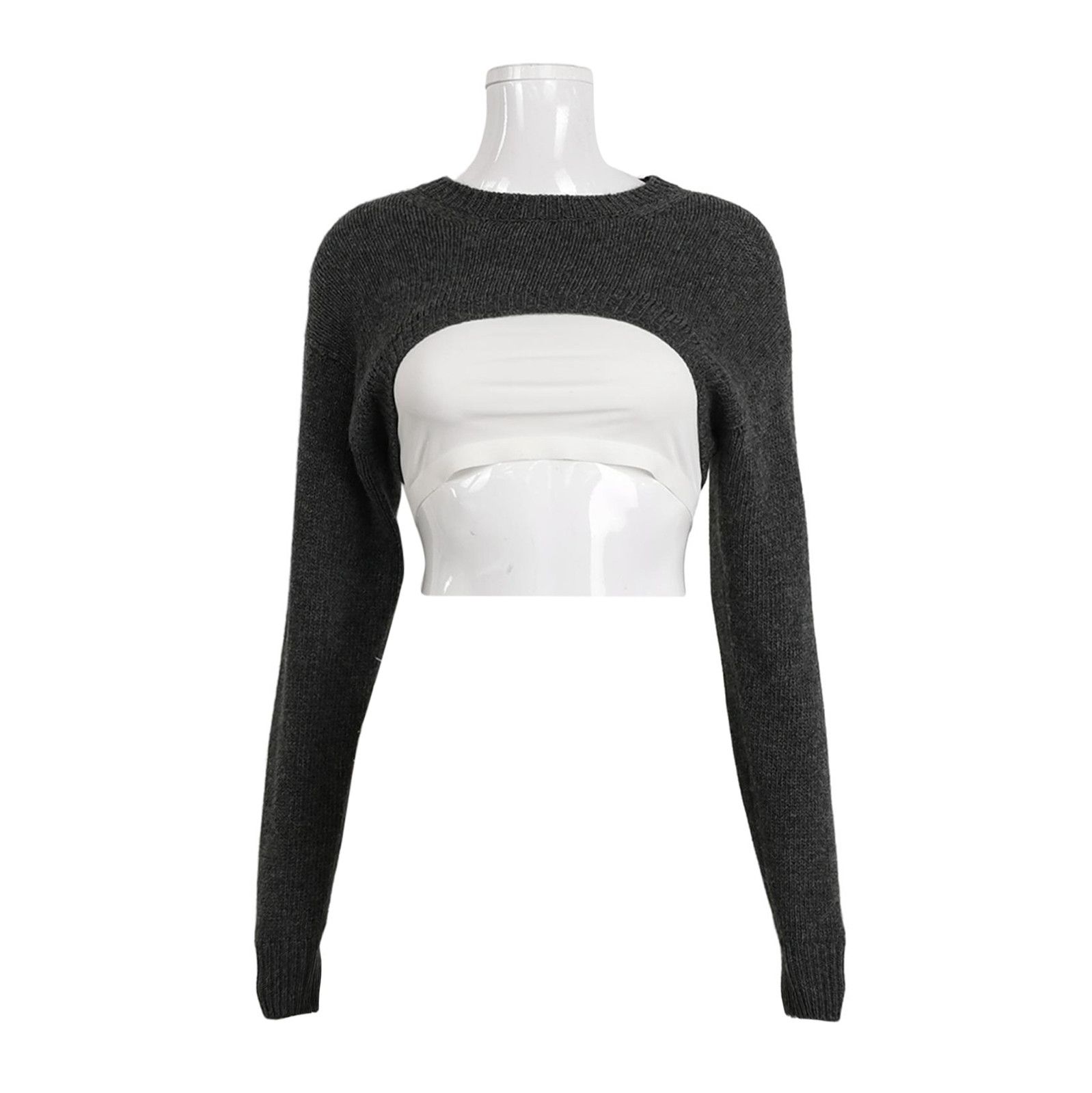 Prada Prada Cozy Knit Long Sleeve Sweater 0089 Size S / US 4 / IT 40 - 1 Thumbnail