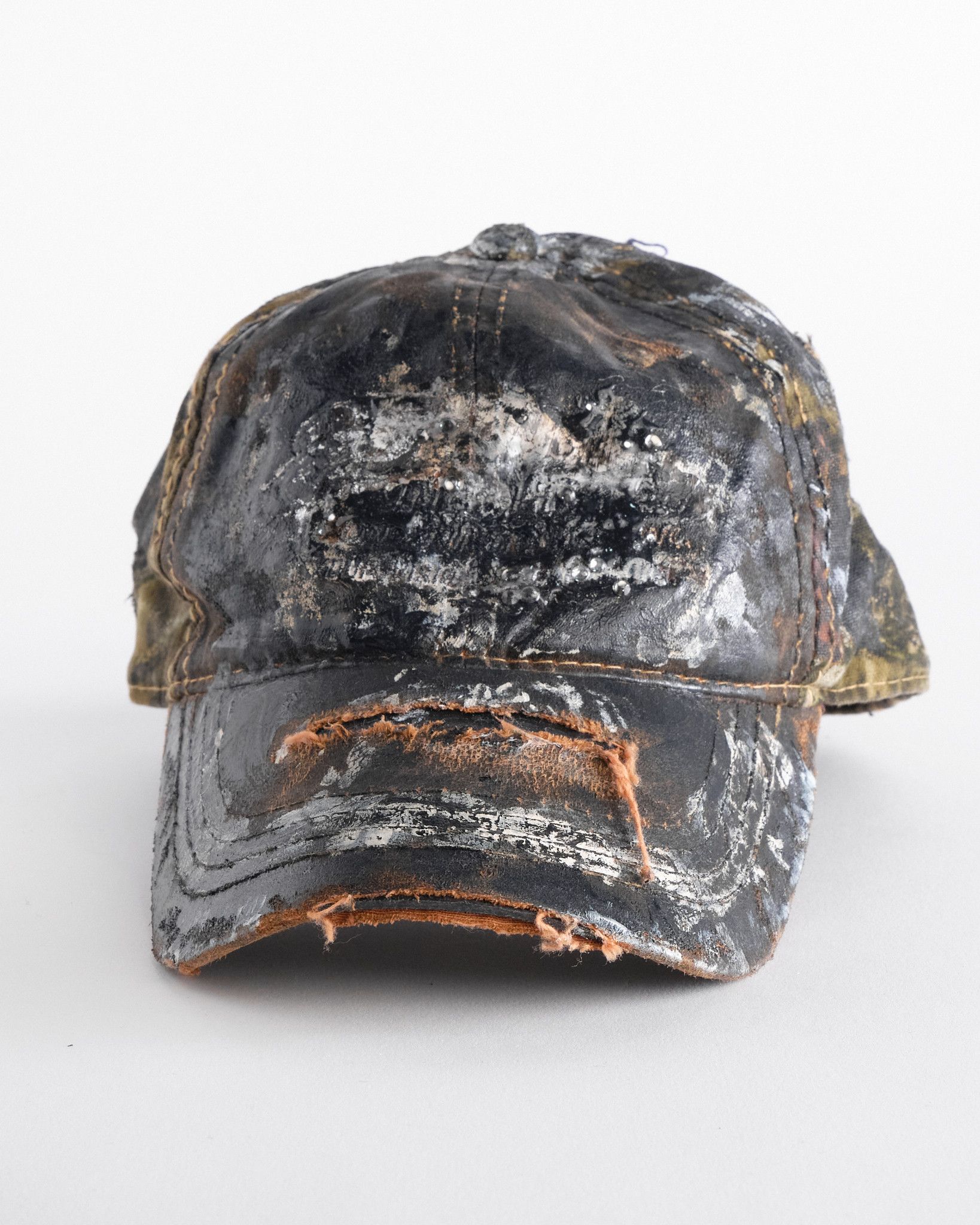 Vintage ASTROBOI* x Mossy Oak Brown Real Tree Camo Rhinestone Hat Size ONE SIZE - 1 Thumbnail