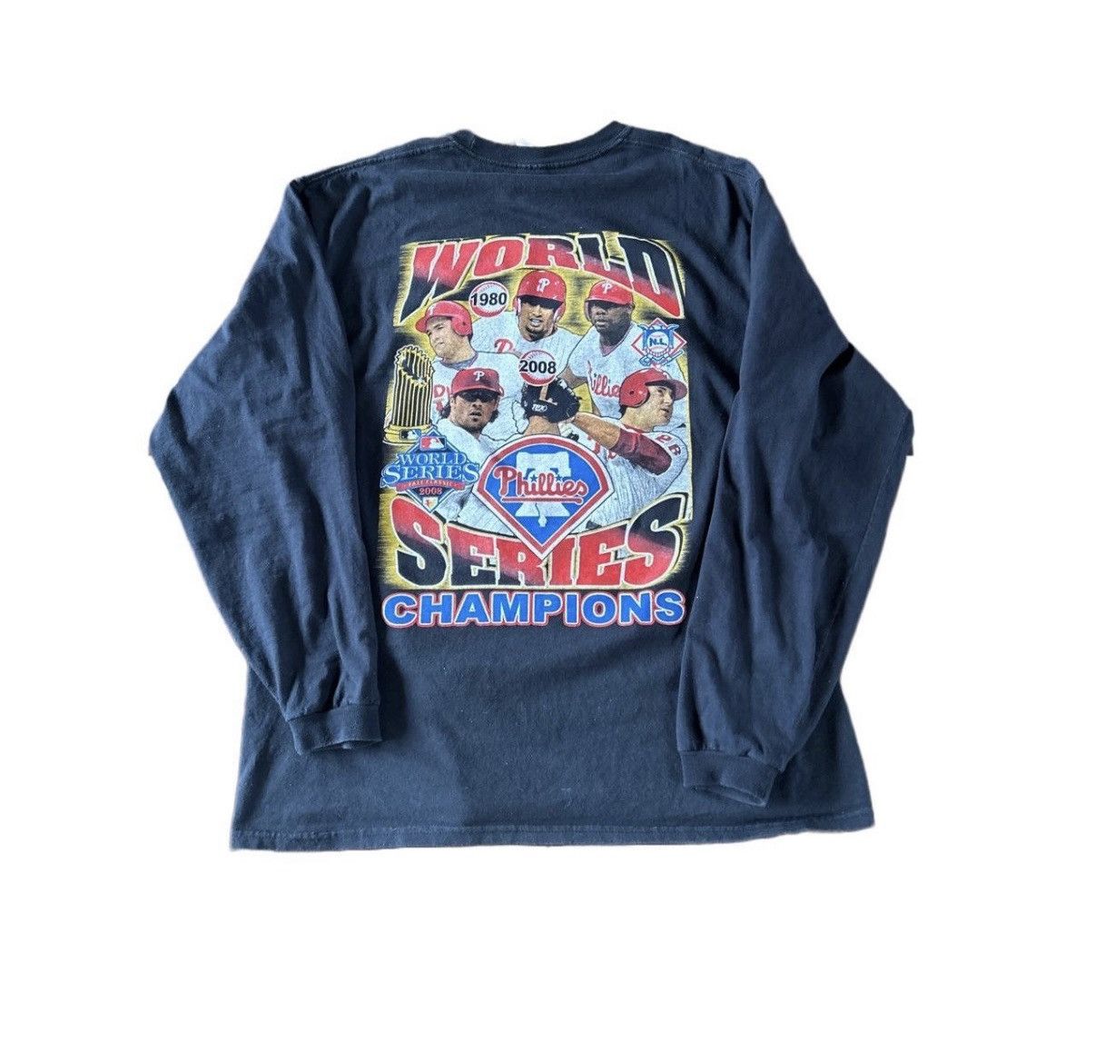 Vintage Vintage Philadelphia Phillies Long Sleeve Tshirt Size US L / EU 52-54 / 3 - 2 Thumbnail