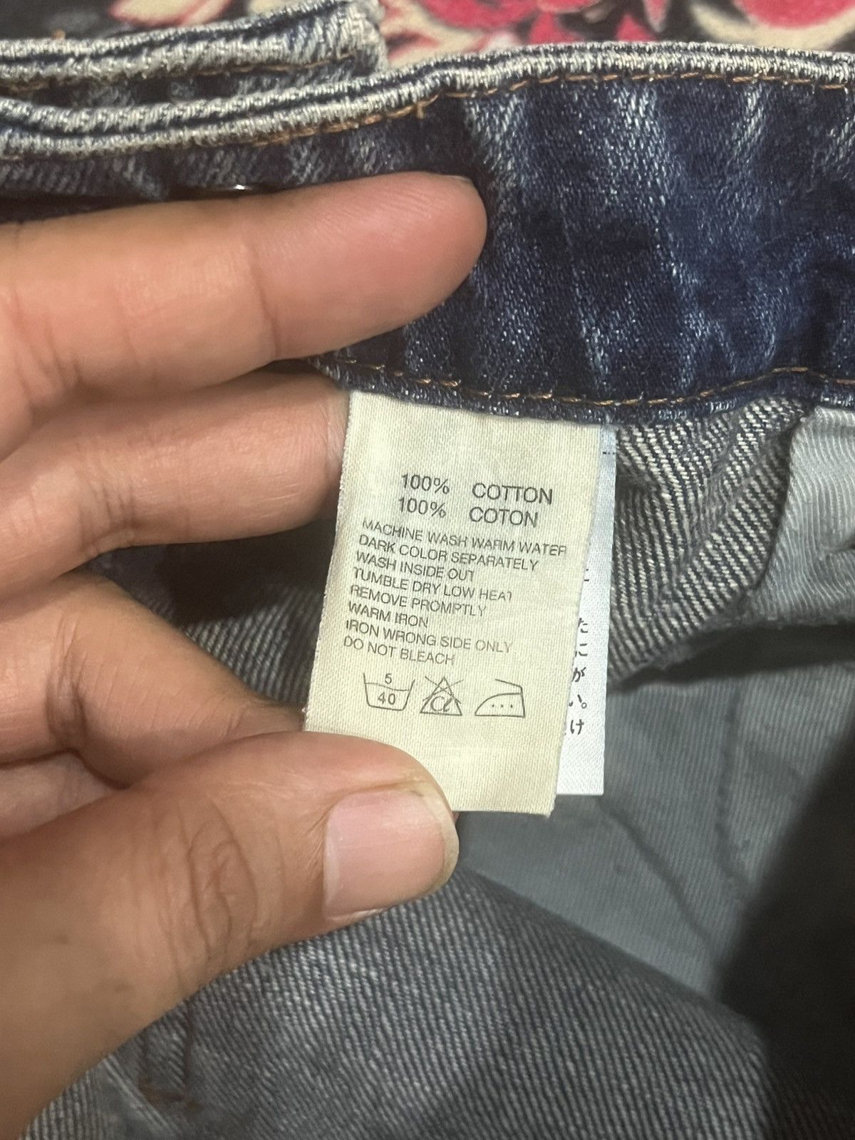 Japanese Brand Vintage Rugged Jeans by WoW Blue Faded Washed Whisker Jeans Size US 32 / EU 48 - 17 Thumbnail
