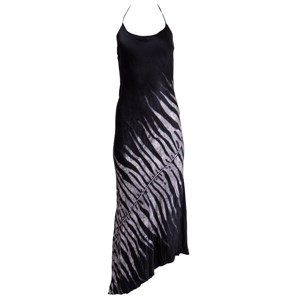 Roberto Cavalli Spring 2000 Printed Silk Dress