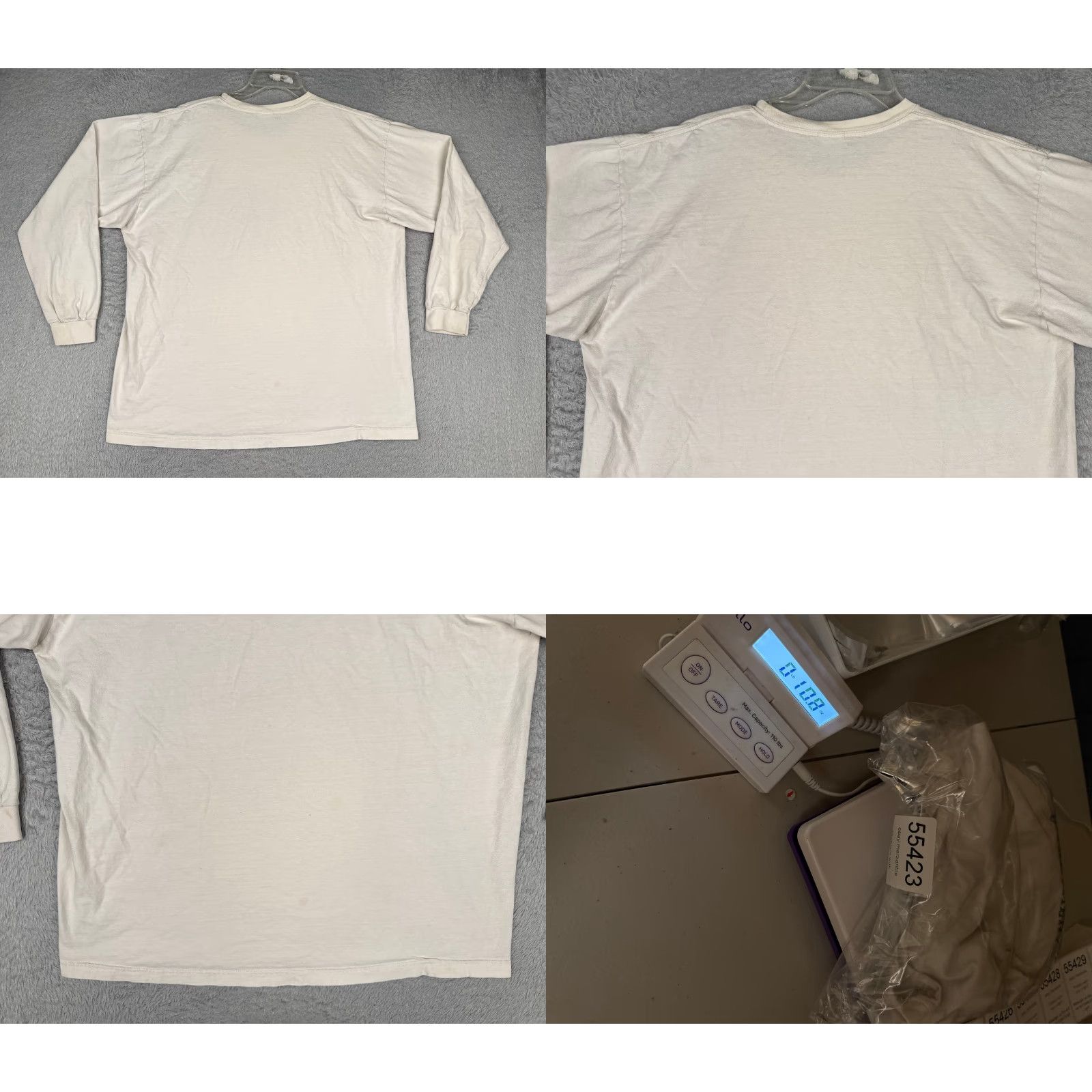 Tommy Hilfiger Tommy Hilfiger Jeans Shirt Adult Extra Large White Crew Long Sleeve Cotton READ Size US XL / EU 56 / 4 - 9 Thumbnail