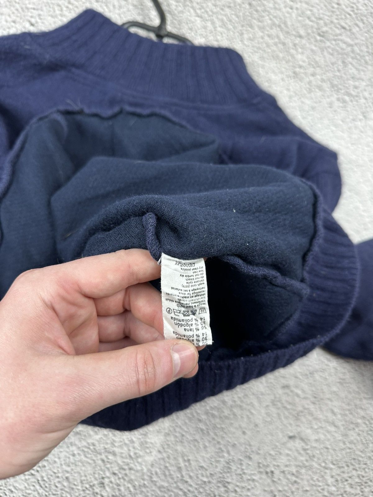 Lacoste Vintage Lacoste 1/4 Zip Wool Hoodie Knitwear Sweater Y2K Size US L / EU 52-54 / 3 - 10 Thumbnail