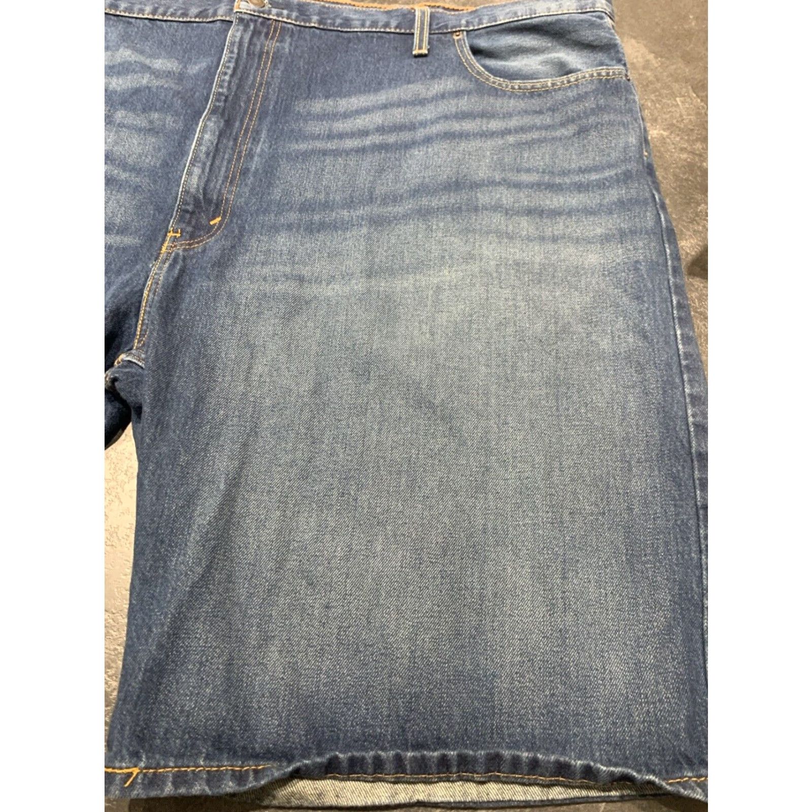 Levi's Levi's 569 Mens Shorts 54 Big & Tall Blue Denim Cotton Chino Style Men Size US 32 / EU 48 - 2 Thumbnail