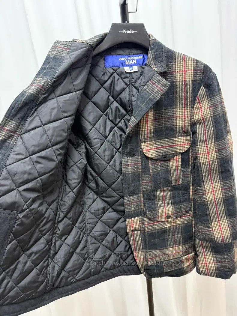 Junya Watanabe Junya Watanabe Ombre Plaid Patchwork Cotton Jacket Size US XS / EU 42 / 0 - 8 Thumbnail