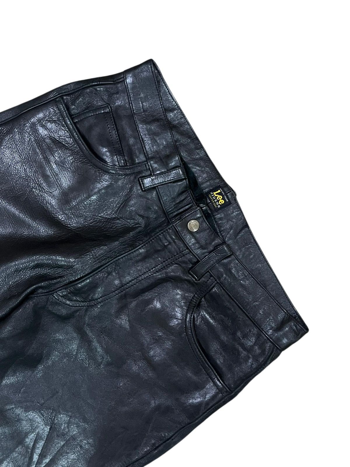 Lee Lee Riders Leather Wax Pants Size US 32 / EU 48 - 2 Thumbnail