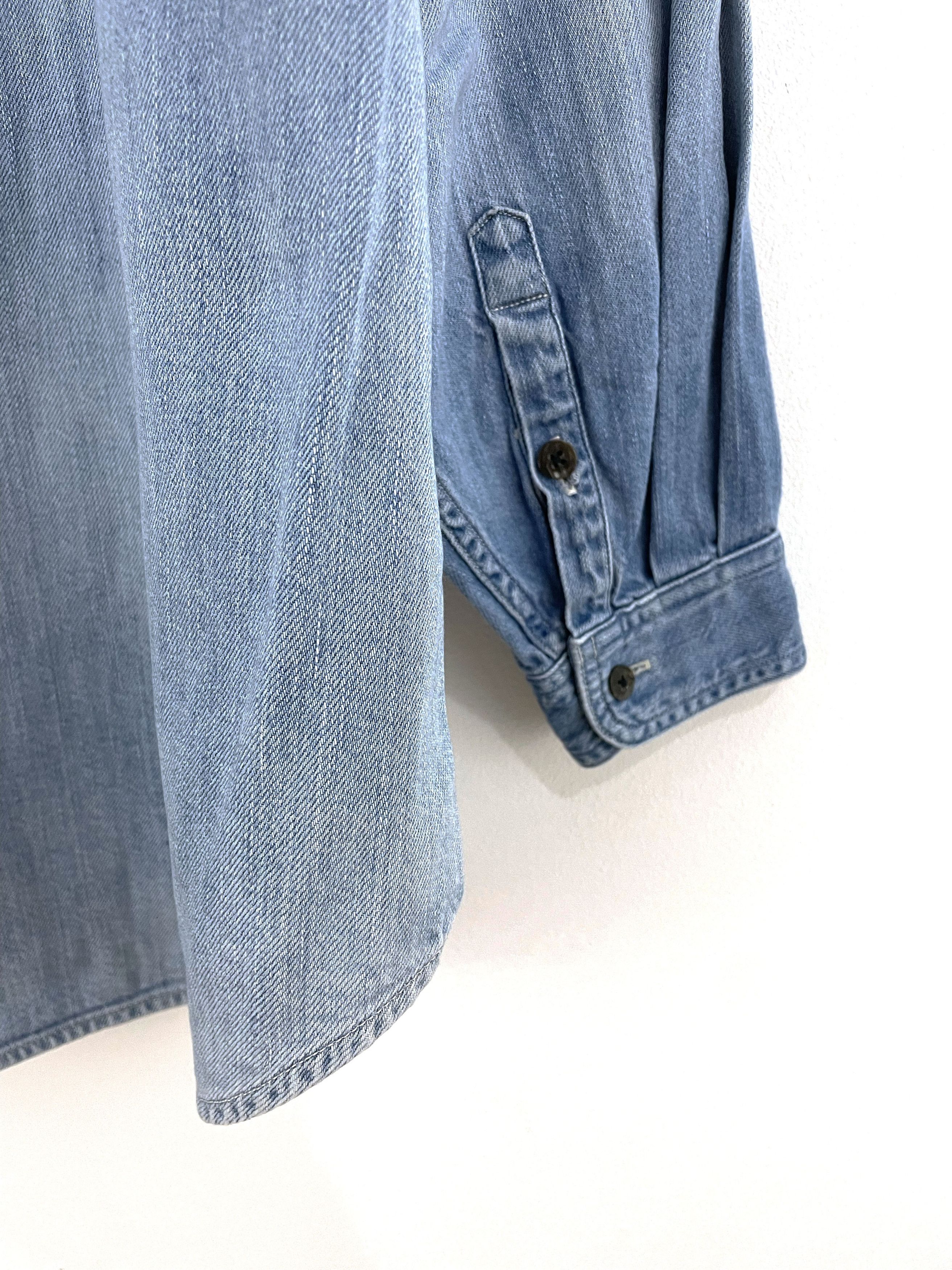 Kapital Cargo Denim Shirt Size US XXL / EU 58 / 5 - 13 Thumbnail