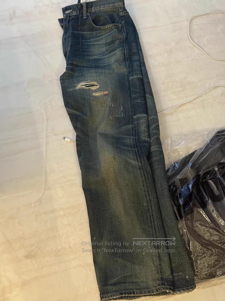 Neighborhood Neighborhood size L Patchwork Washed Denim Jeans Size US 27 - 9 Thumbnail