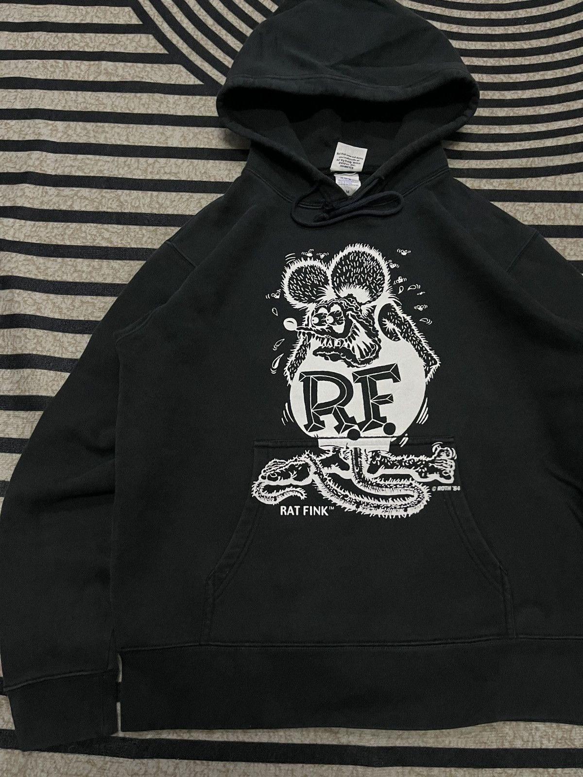 Band Tees 2000s RAT FINK BIG PRINT HOODIE Size US M / EU 48-50 / 2 - 4 Thumbnail