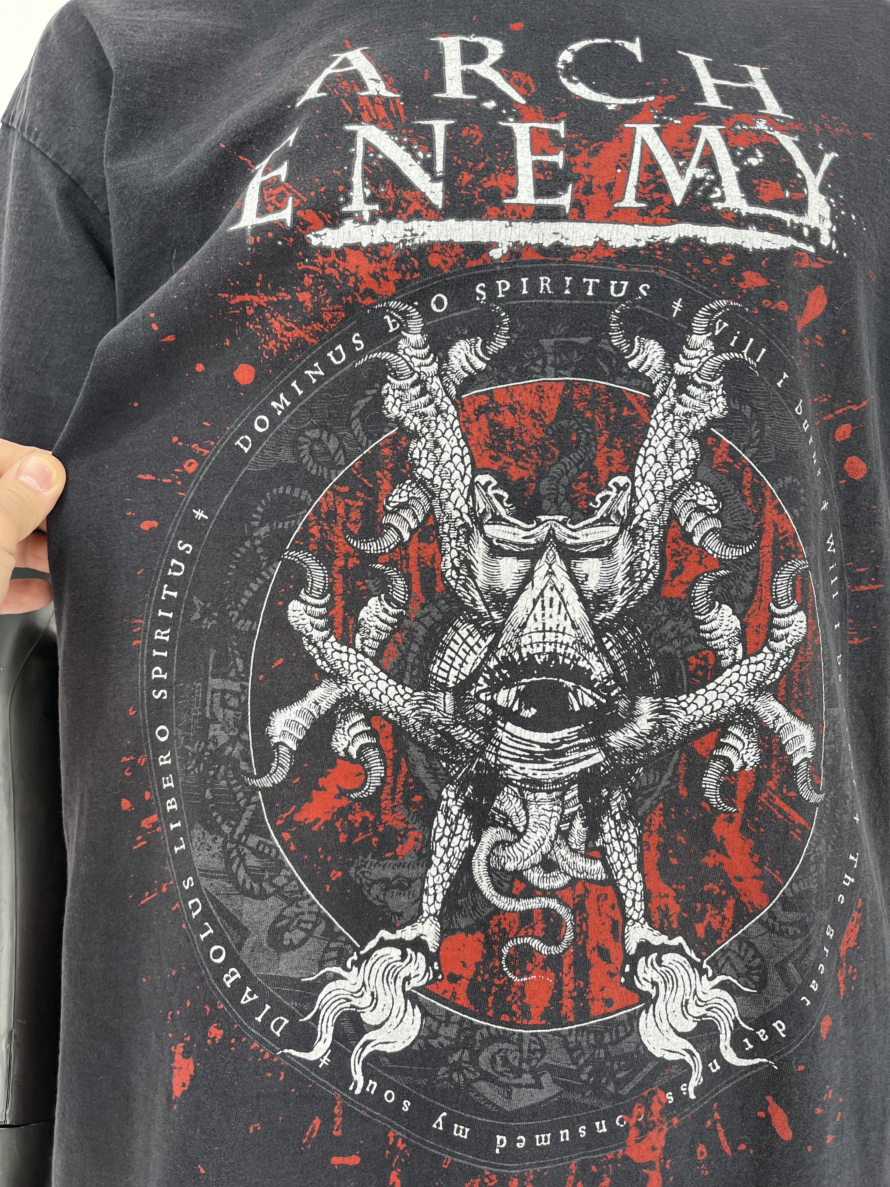 Band Tees Vintage Y2K Arch Enemy Band Rock Skeleton Skull Tee Size US XL / EU 56 / 4 - 7 Thumbnail