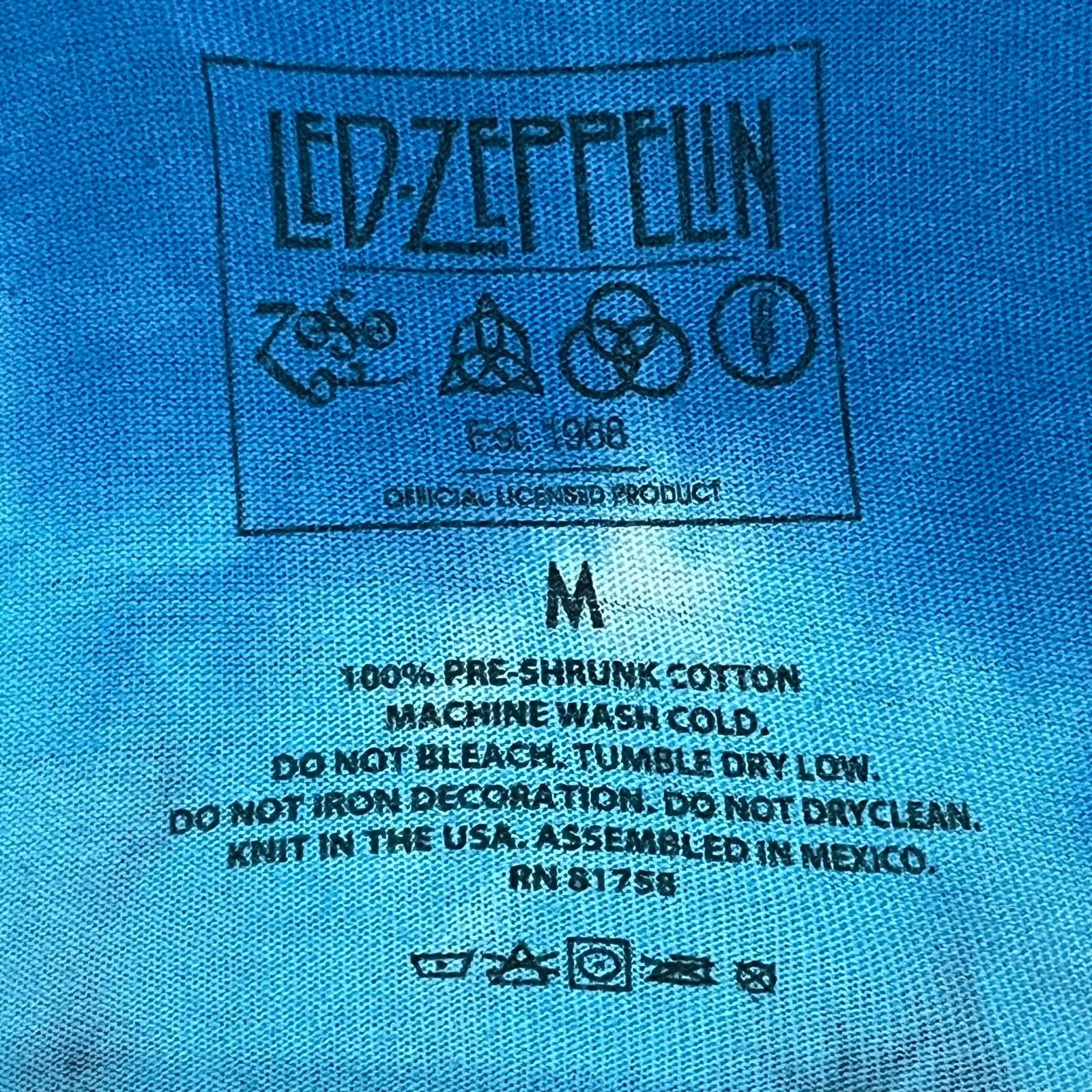 Led Zeppelin 🎸 Led Zeppelin “U.S. Tour 1975” Tie-Dye Band Tee – Size M Size US M / EU 48-50 / 2 - 3 Thumbnail