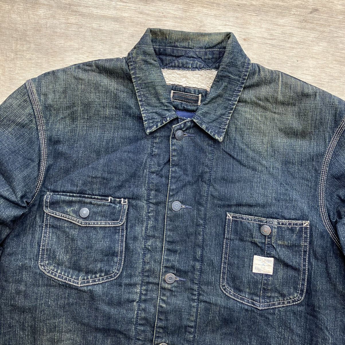 Gap × Vintage GAP WORK WEAR DENIM CHORE SHERPA JACKET Size US L / EU 52-54 / 3 - 2 Thumbnail