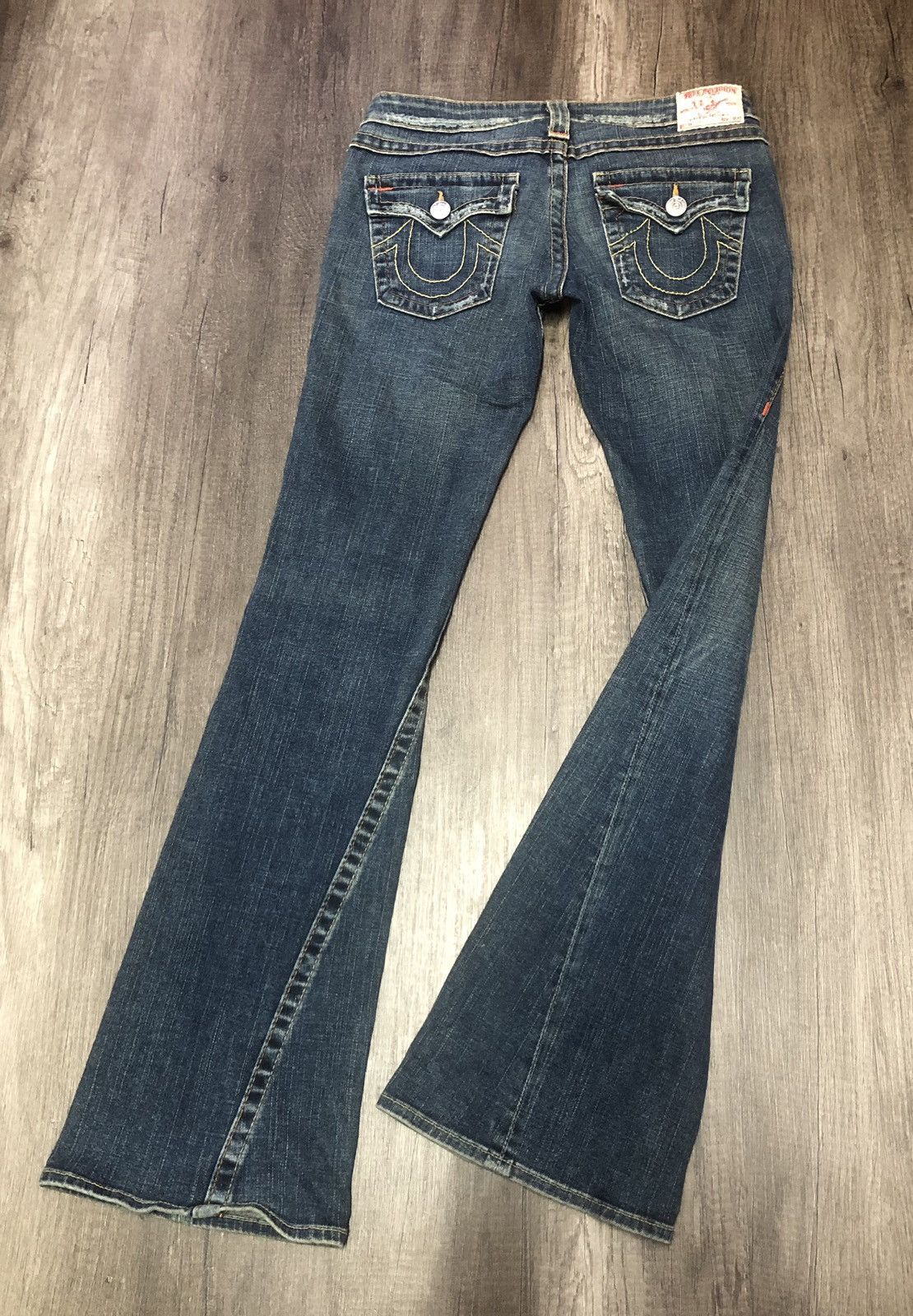 Japanese Brand TRUE RELIGION FLARED JEANS Size 30" / US 8 / IT 44 - 6 Thumbnail