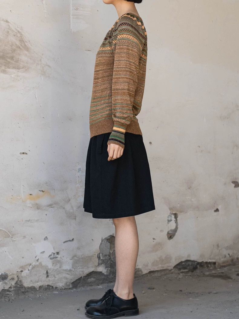 Kenzo KENZO Gold silk round neck knit sweater vintage Size M / US 6-8 / IT 42-44 - 3 Thumbnail