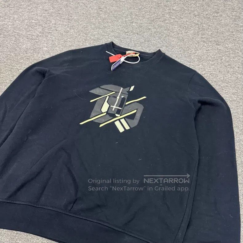 Hermes Hermes Navy Blue Leather Geometric Pattern Printed Crewnec Size L / US 10 / IT 46 - 3 Thumbnail
