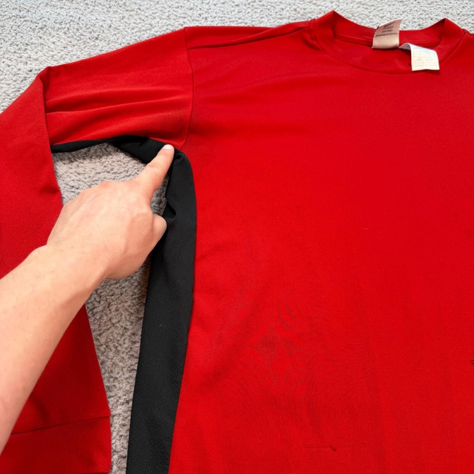 Nike Vintage Nike ACG Long Sleeve Shirt Red Black Mens Large 90s Size US L / EU 52-54 / 3 - 6 Thumbnail