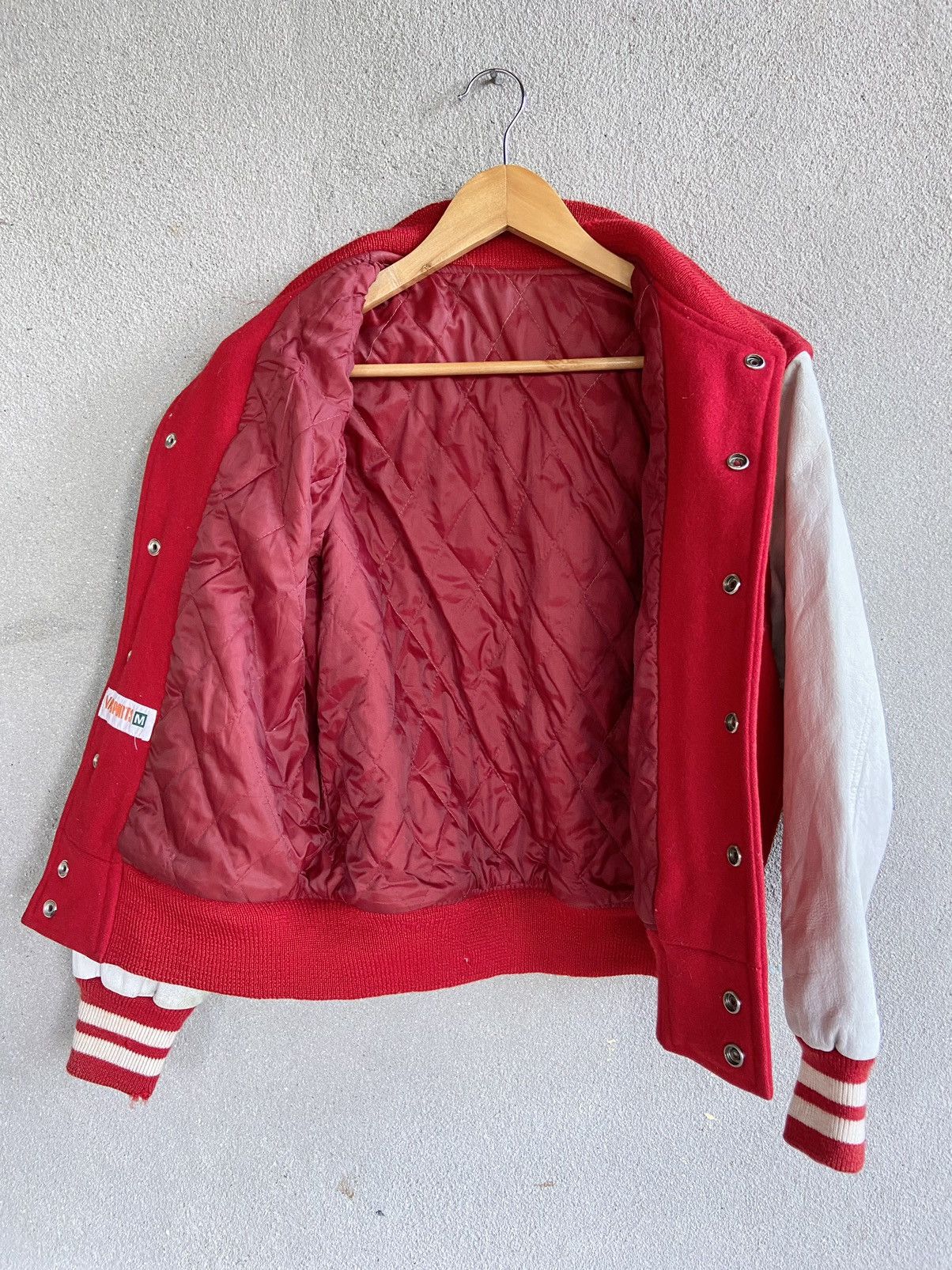 Japanese Brand Vintage VANSPORTS Varsity leather jacket Size US M / EU 48-50 / 2 - 3 Thumbnail