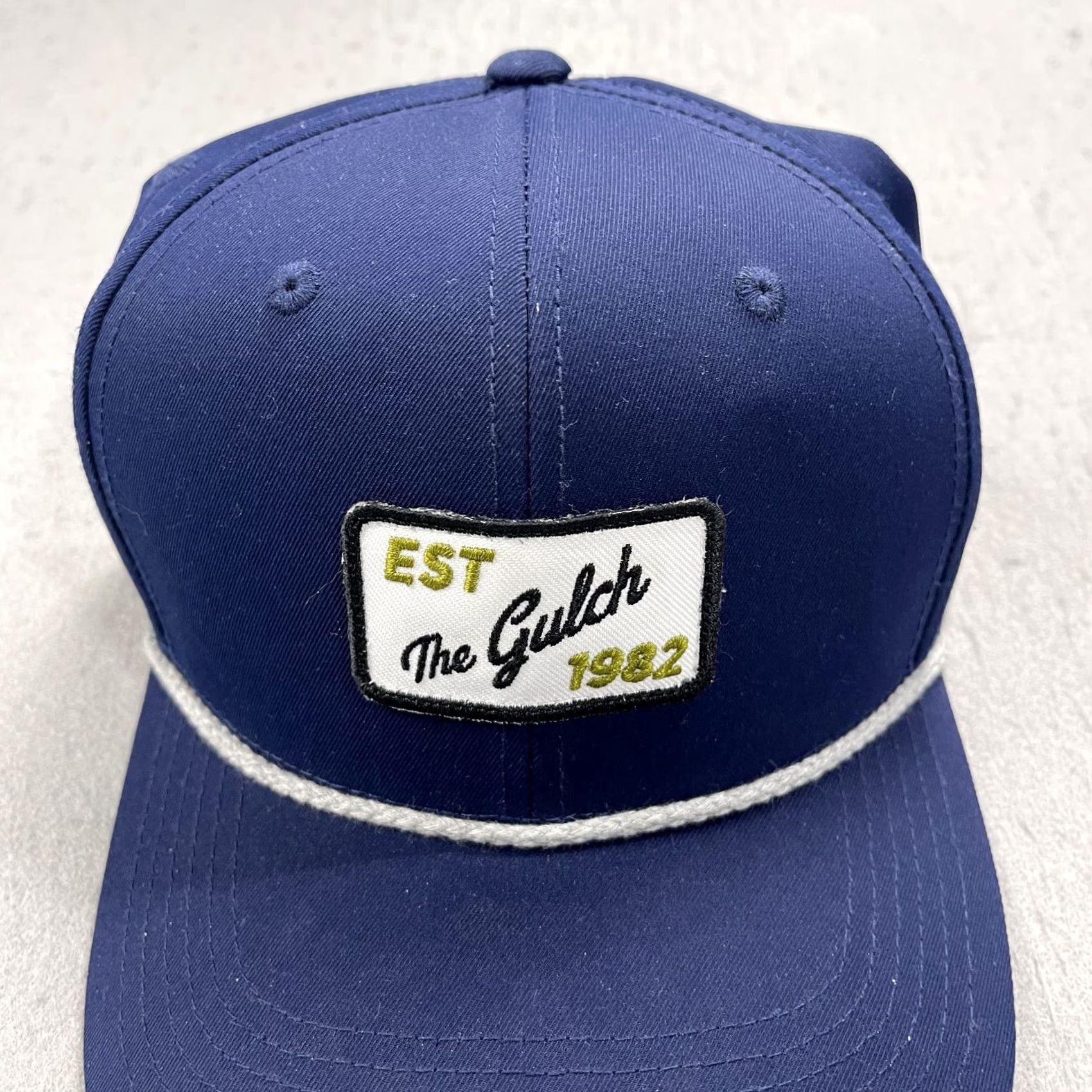 Imperial Imperial Bachelor Gulch Golf Hat Adult Blue White Rope Cap Snapback Colorado Shirt Hat Mens Adjustable Polyester Summer Casual Sport 90s? Size ONE SIZE - 3 Thumbnail