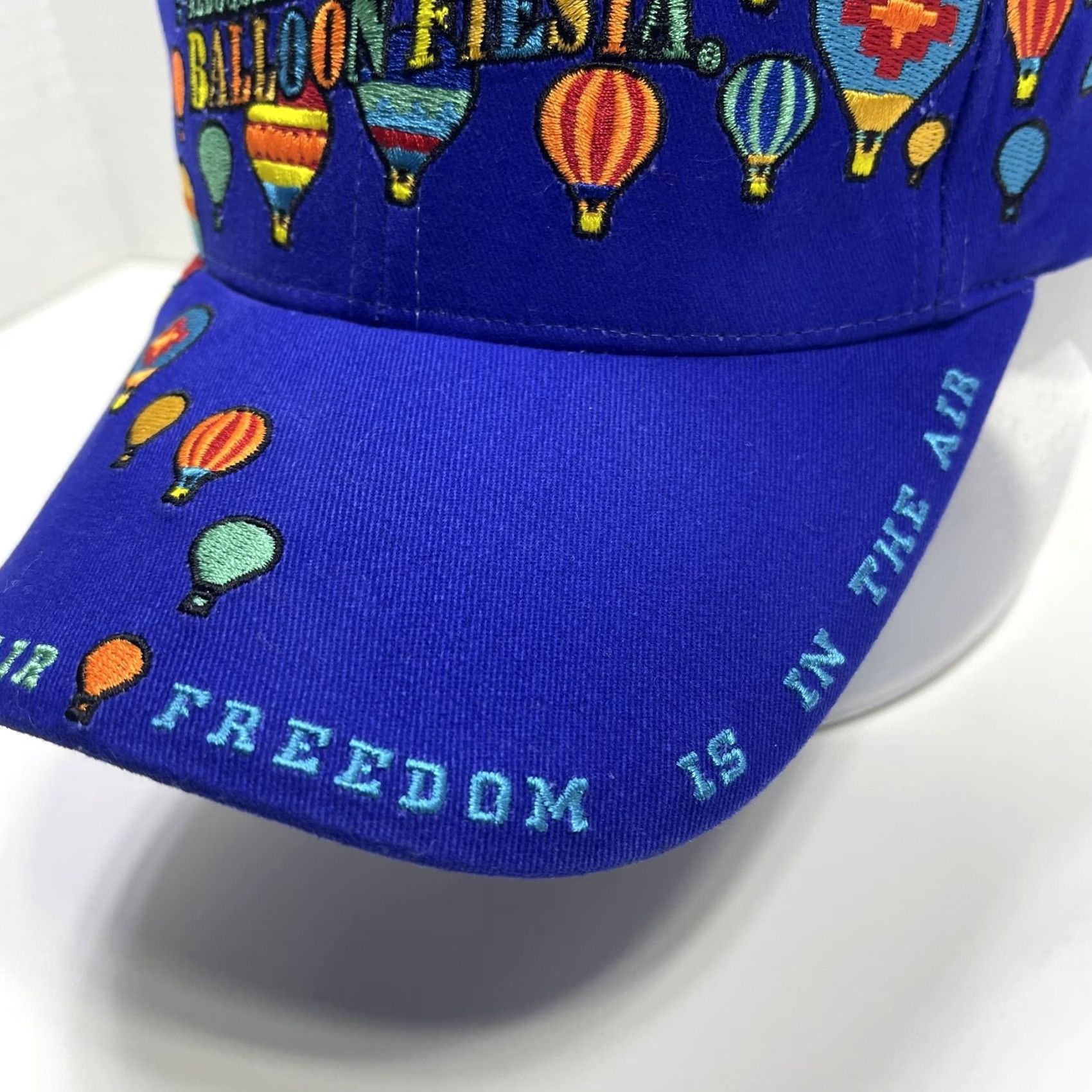 Vintage VINTAGE Albuquerque International Balloon Fiesta Hat Cap Strap Back Embroidered Size ONE SIZE - 3 Thumbnail