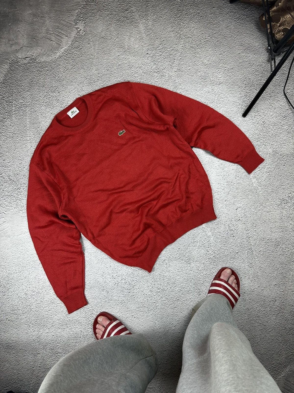 Vintage Lacoste Sport Knitwear Striped Y2K Hype Old Money