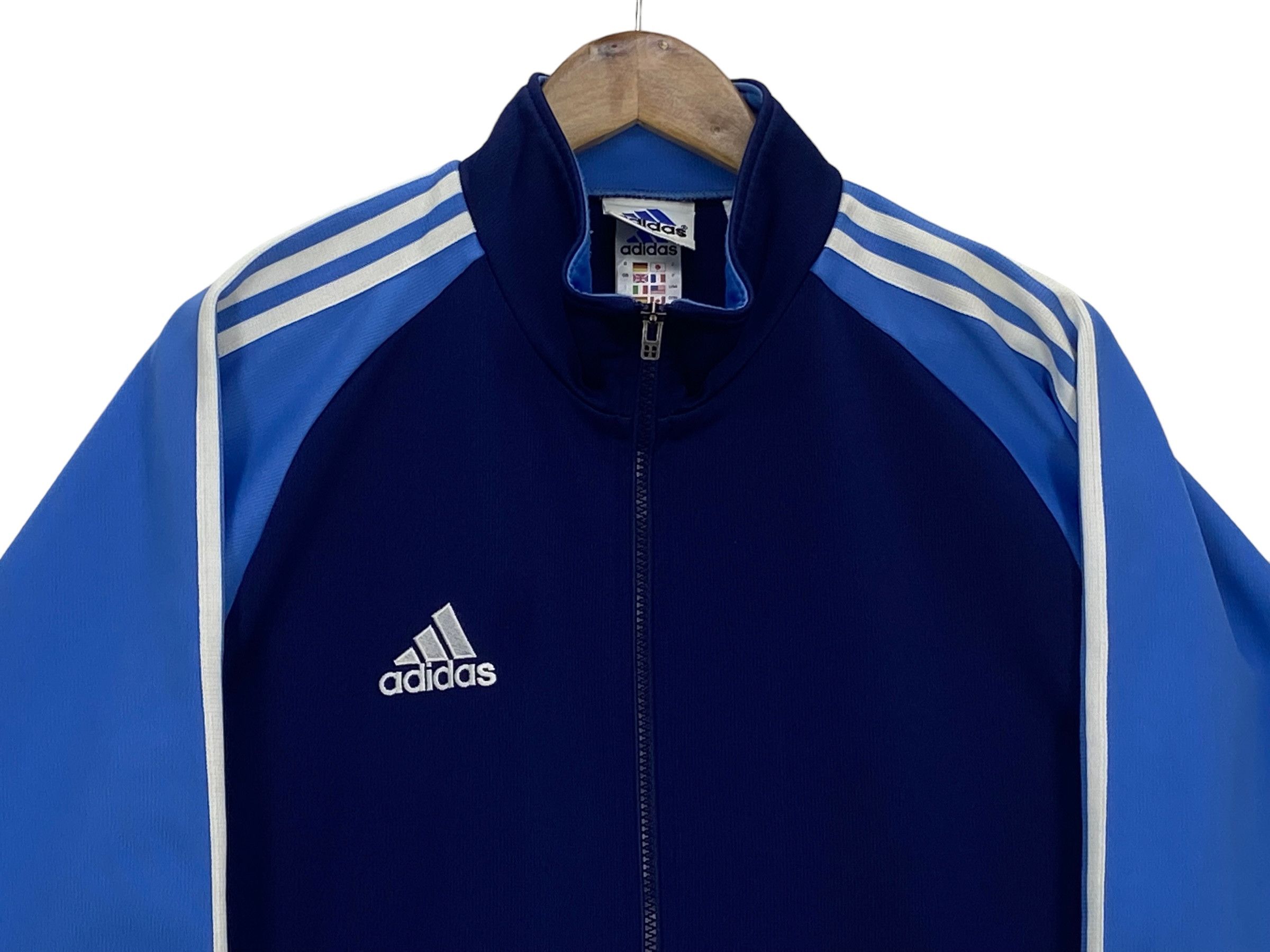 Adidas × Vintage Vintage Adidas Track Jacket Blue - Retro Sportswear Zip-Up Size US S / EU 44-46 / 1 - 3 Thumbnail