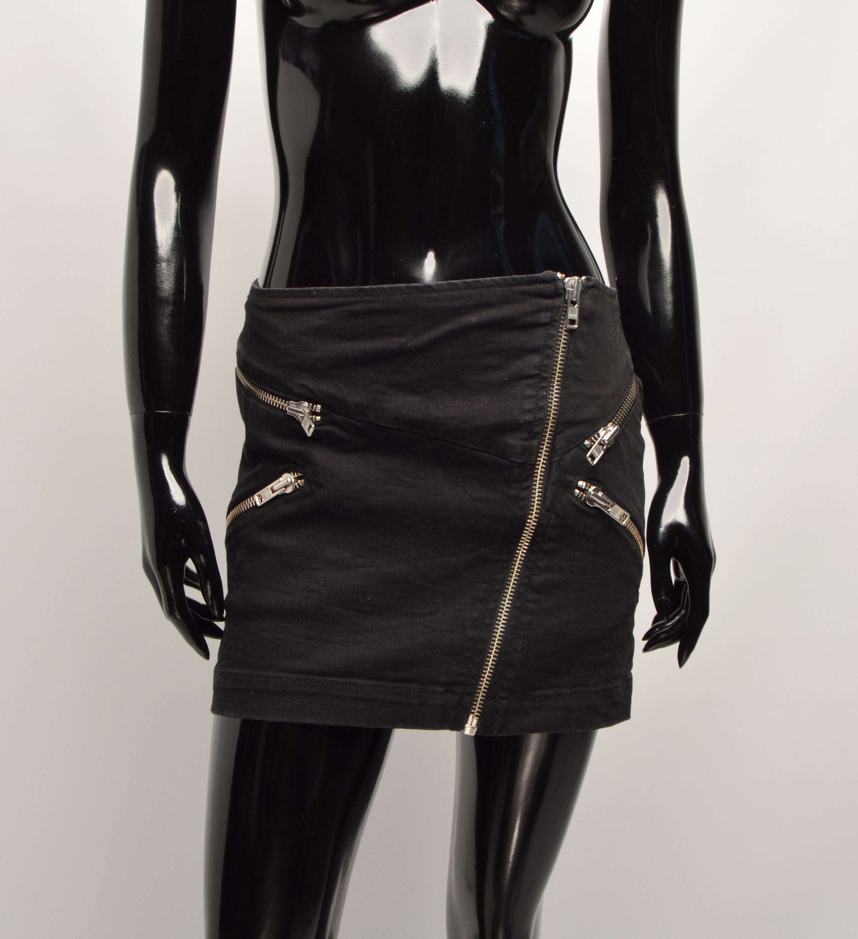 The Kooples The Kooples Grunge Punk Mini Zip Skirt Size 26" / US 2 / IT 38 - 1 Thumbnail