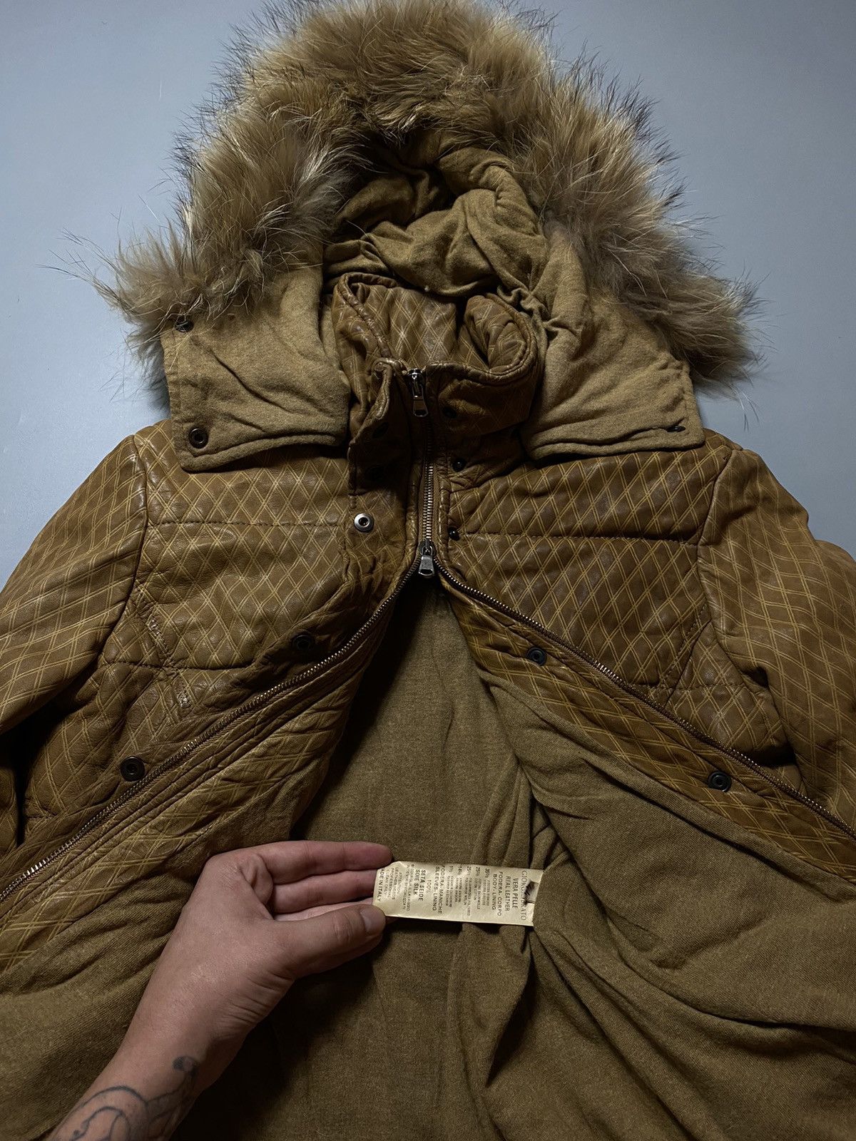 GIORGIO BRATO ARCHIVE LEATHER JACKET