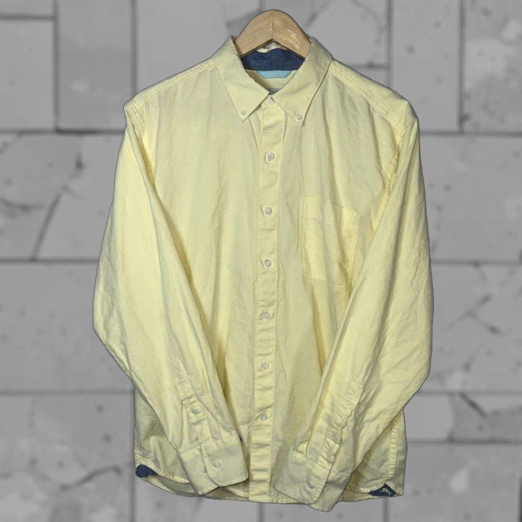 Tommy Bahama Tommy Bahama Shirt Mens L Yellow Cotton Blend Long Sleeve Button-Down Shirt Size US L / EU 52-54 / 3 - 1 Thumbnail