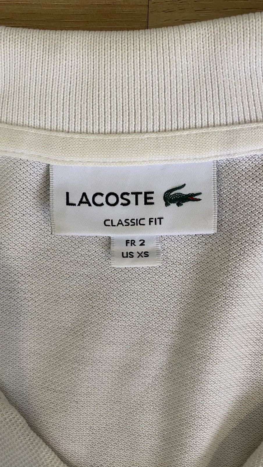Lacoste Lacoste L1212AL Classic Fit White Polo Shirt Size US XS Size US XS / EU 42 / 0 - 4 Thumbnail