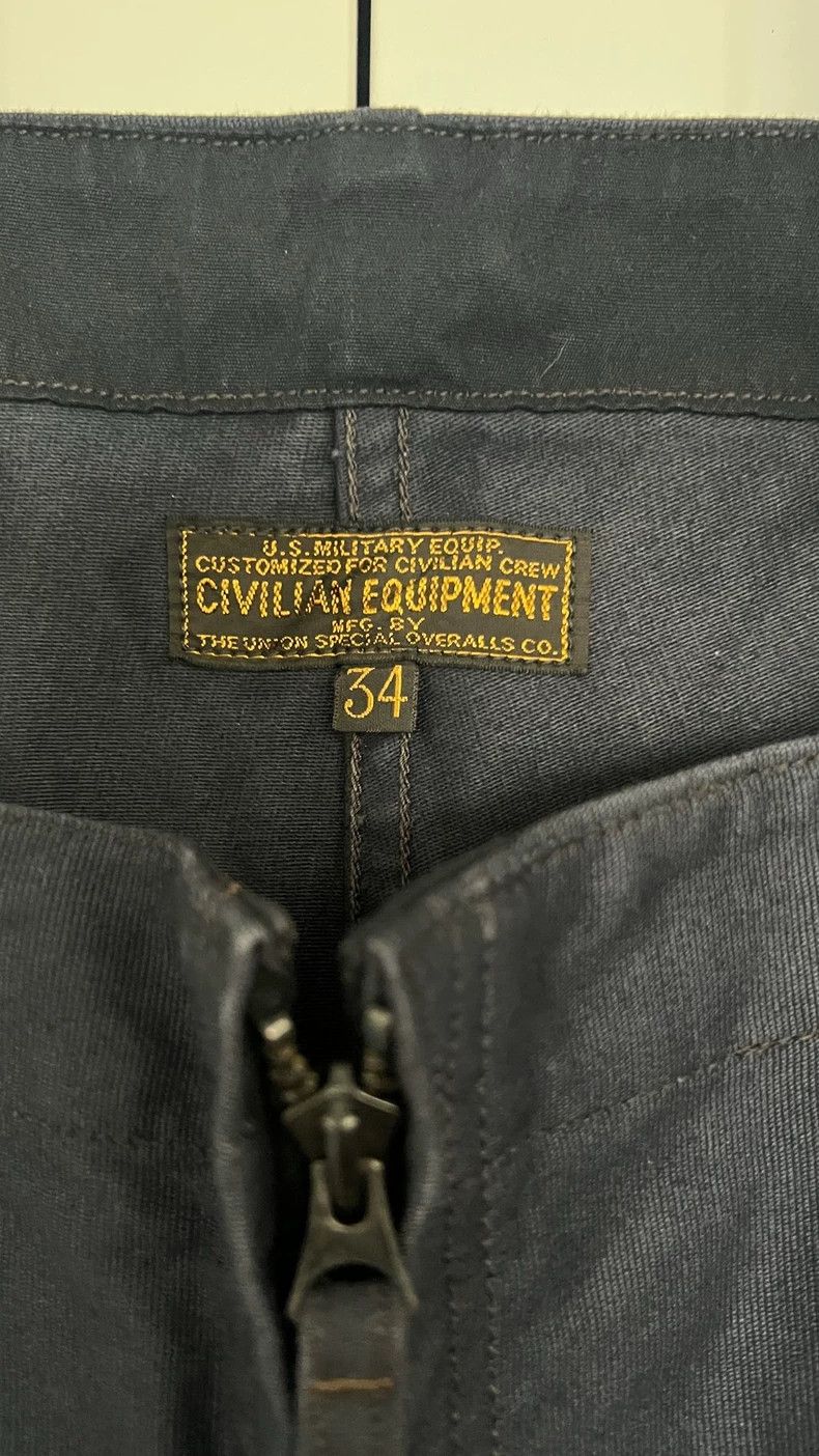 Freewheelers FREEWHEELERSDark blue N1 fabric fly suspenders pants 2503-N Size US 34 / EU 50 - 5 Thumbnail