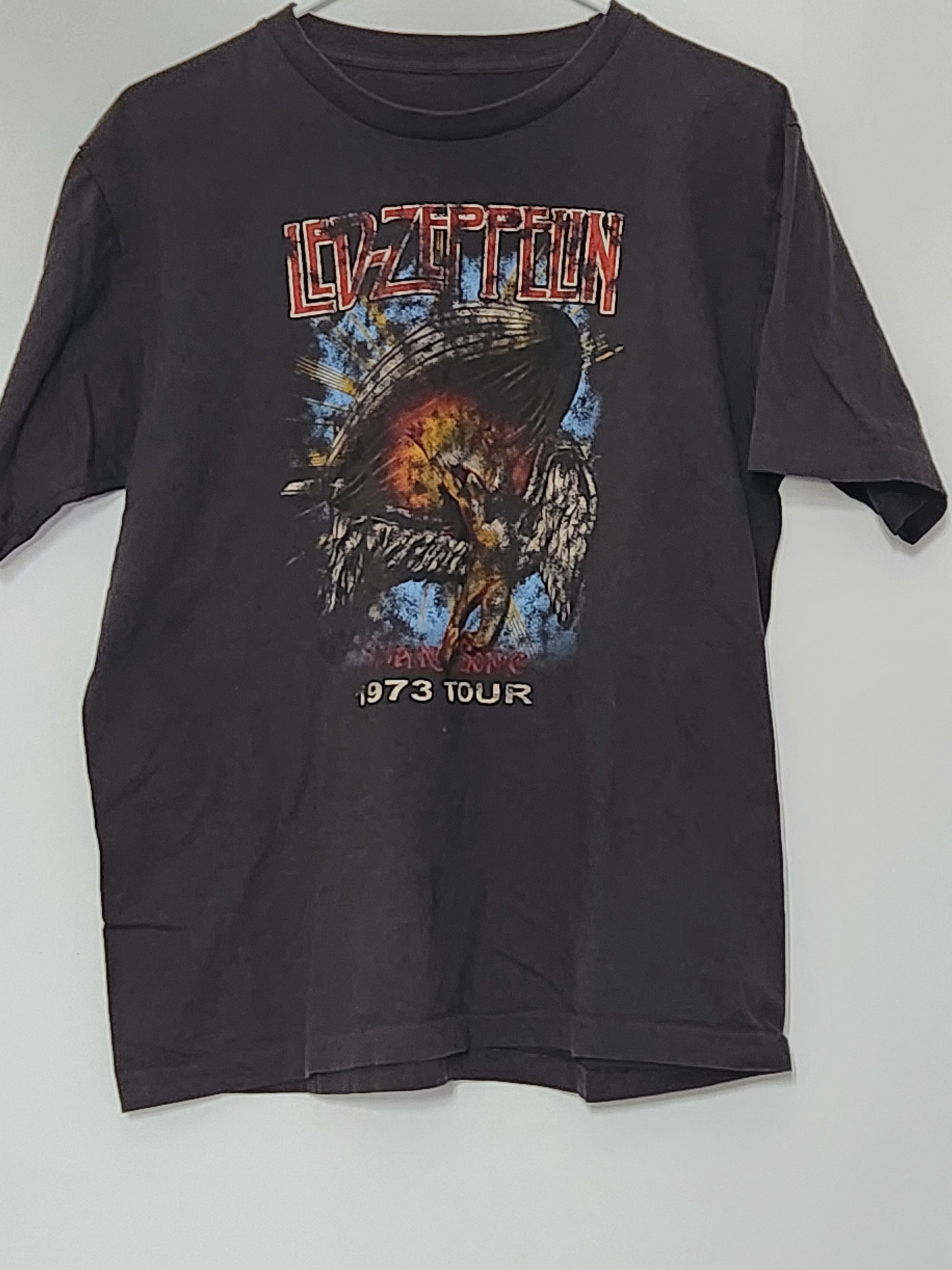 Led Zeppelin Vintage Led Zeppelin Swan Song 1973 Tour Graphic T Size US L / EU 52-54 / 3 - 1 Thumbnail