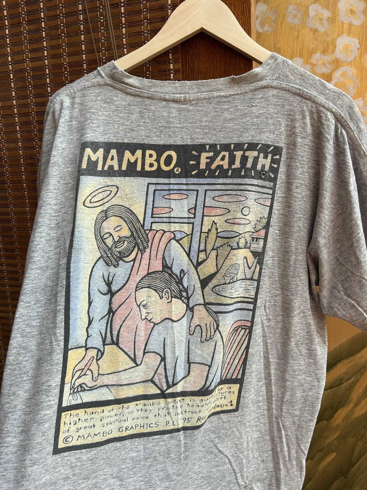 Mambo 1995 Mambo Faith Loud Shirt Reg Mombassa Jesus Art T-Shirt Size US XL / EU 56 / 4 - 3 Thumbnail