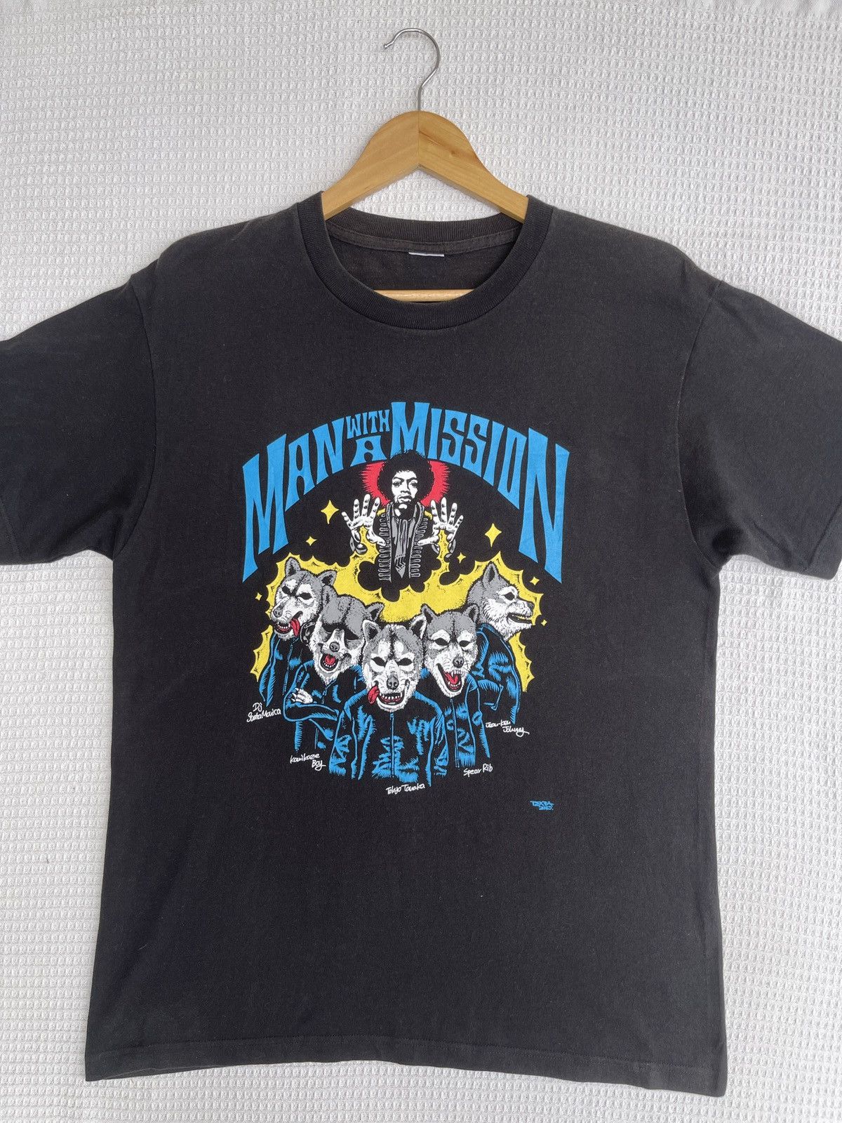 Band Tees Rare🔥Vintage Japanese Rock Band Man With A Mission Size US L / EU 52-54 / 3 - 6 Thumbnail