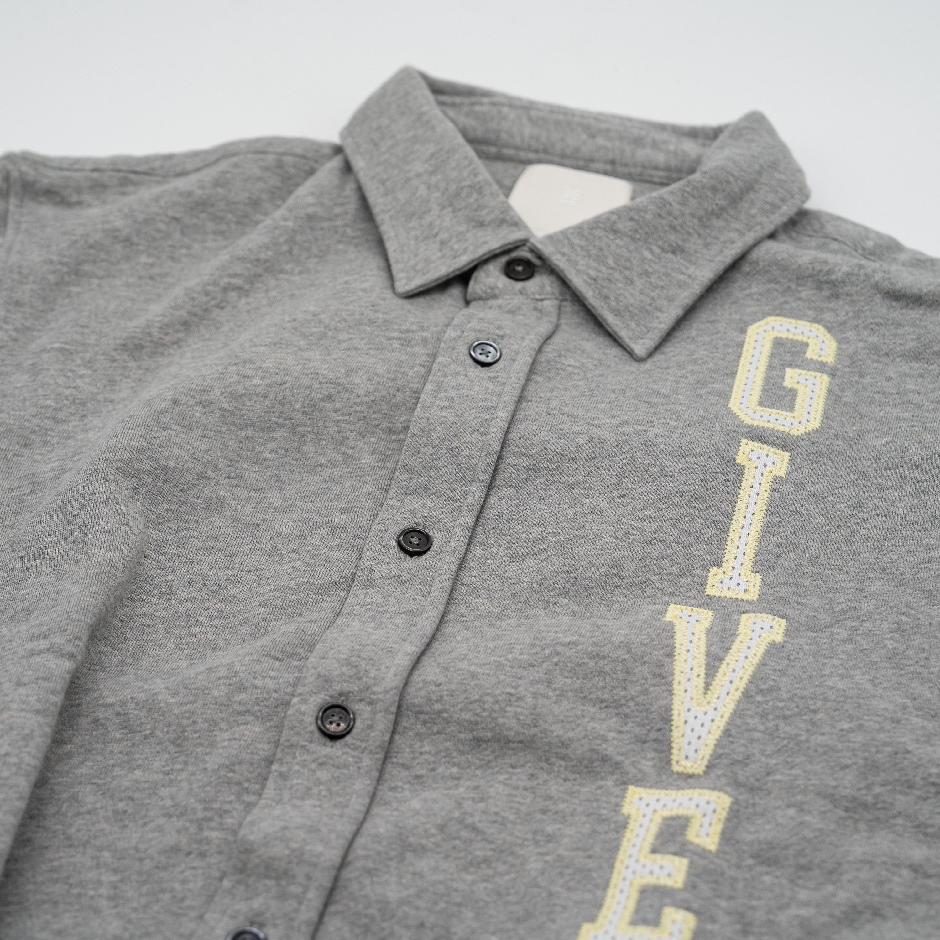 Givenchy 39 Givenchy College Shirt Grey Melange Size US M / EU 48-50 / 2 - 3 Thumbnail