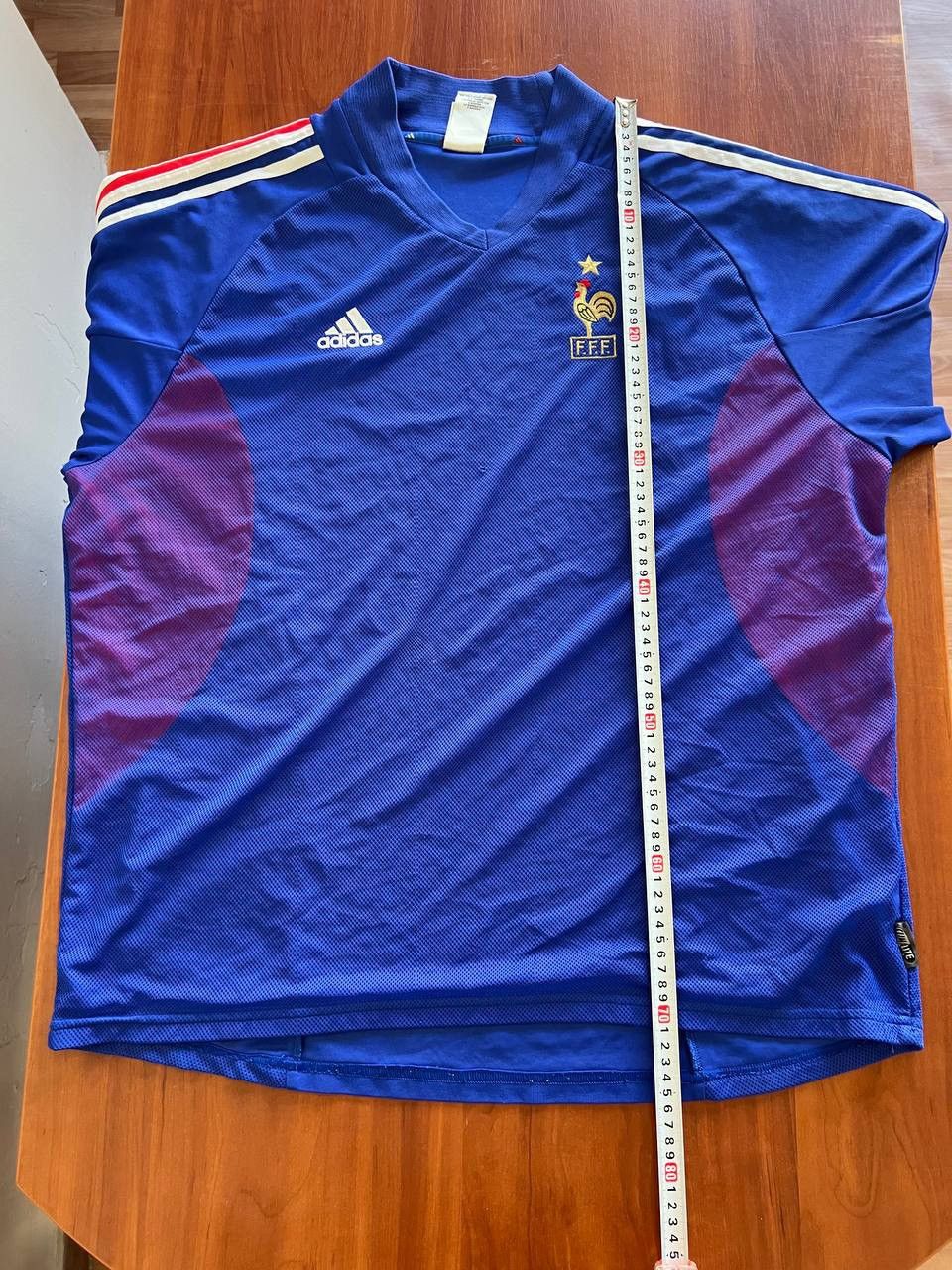 Vintage 2002/04 FRANCE TEAM HOME SOCCER JERSEY FOOTBALL SHIRT ADIDAS Size US L / EU 52-54 / 3 - 15 Thumbnail