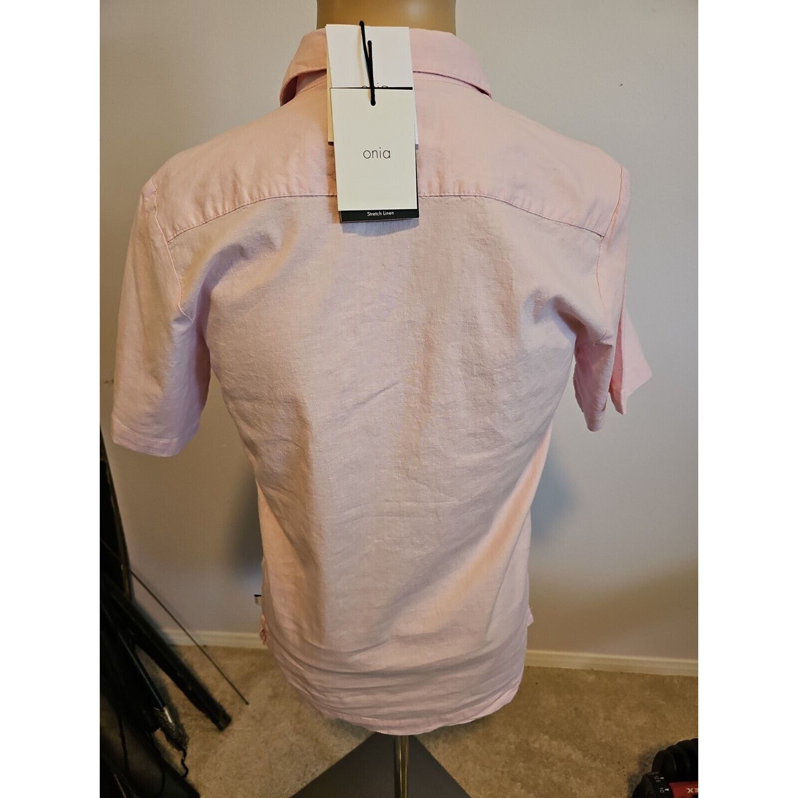 Onia Nwt Mens Onia Pink Ss Button Up Shirt Sz S $140 Size US S / EU 44-46 / 1 - 2 Thumbnail