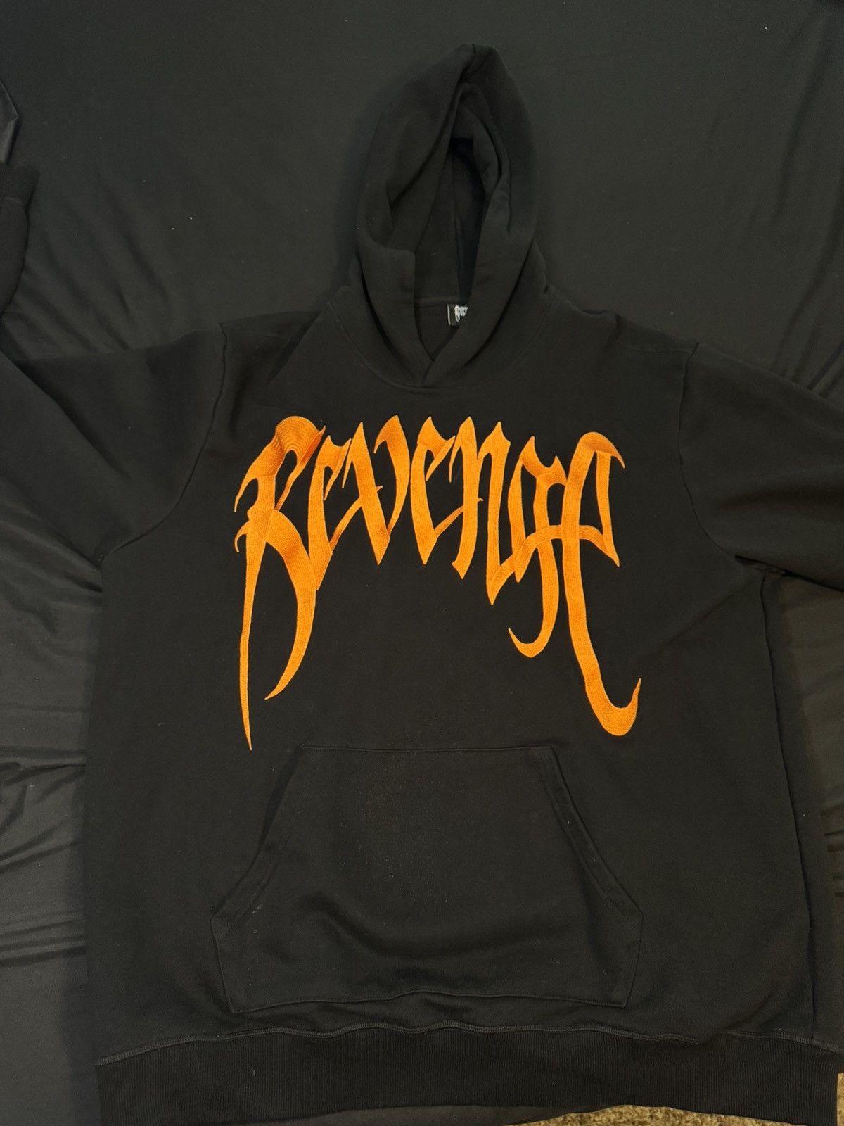 Image of Orange Embroidered Revenge Arch in Black, Men's (Size 2XL)