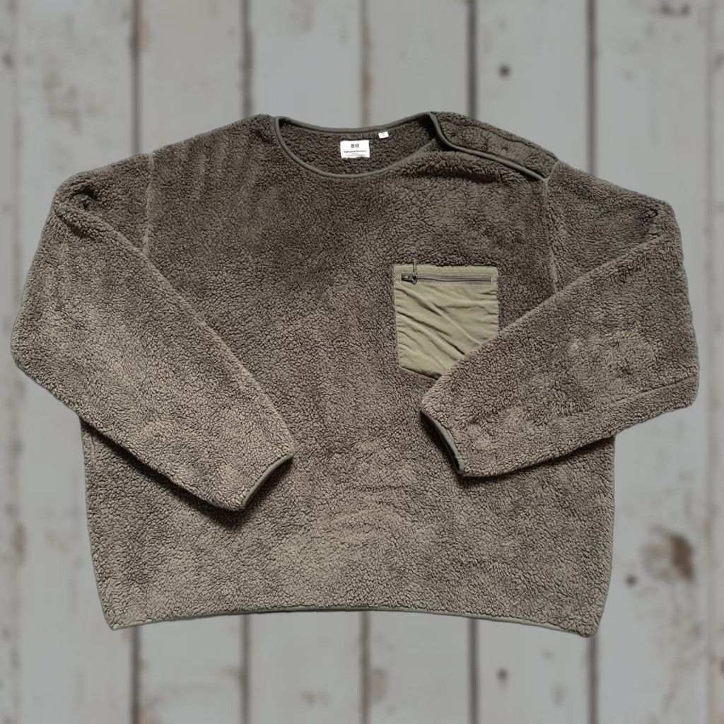 Engineered Garments Engineered Garments X Uniqlo Sherpa Pile Fleece Crewneck Sweatshirt Oversize 3XL Green Unisex Adults Sweater Navy? Size US XXL / EU 58 / 5 - 1 Thumbnail