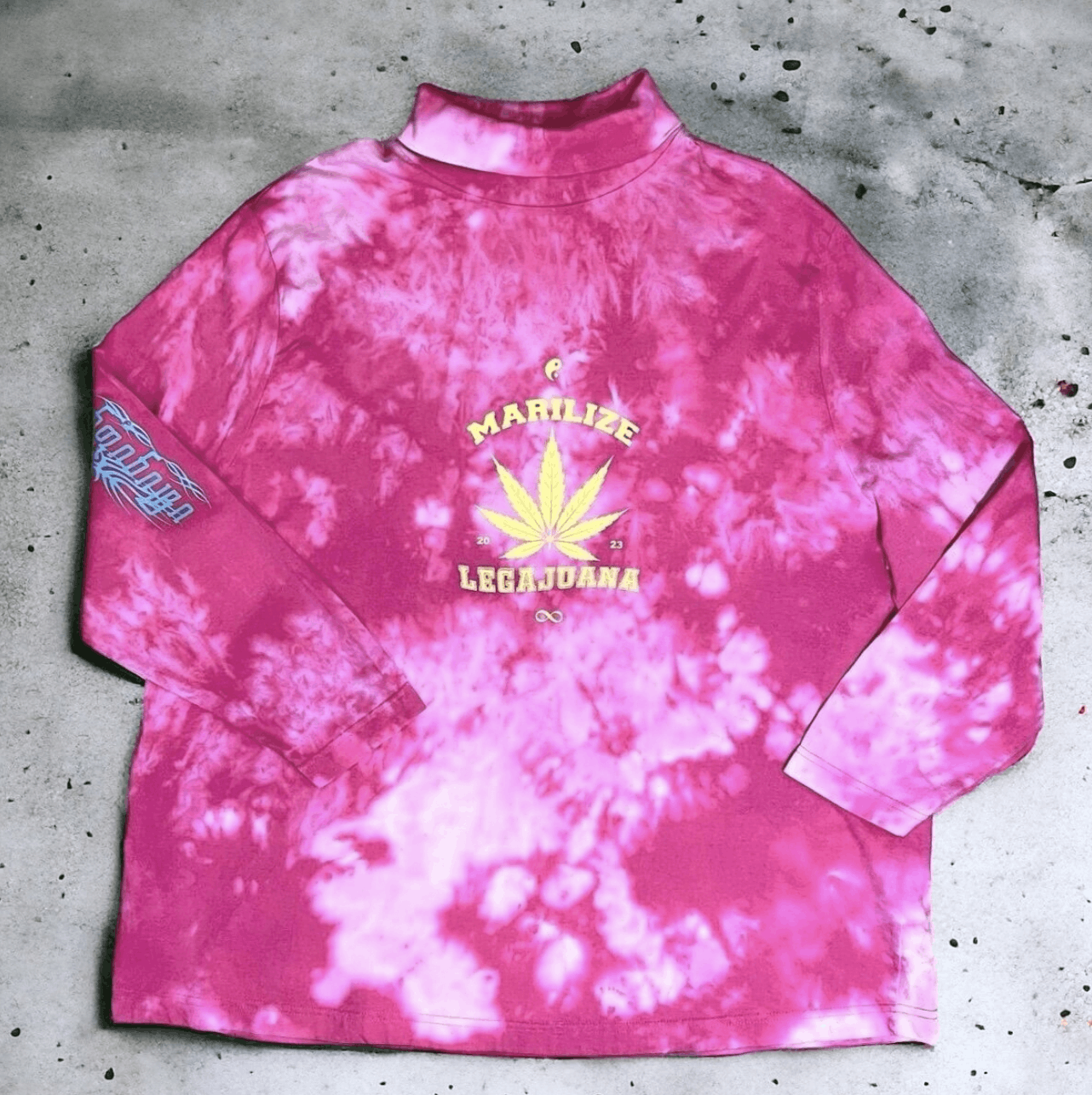 The Recycled Planet Marilize Legajuana Tie-Dye Turtleneck Size L / US 10 / IT 46 - 2 Thumbnail