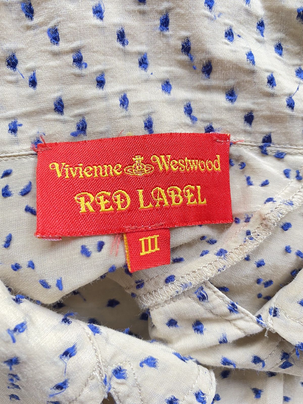 Vivienne Westwood Curve Button Center Line Dots Shirt
