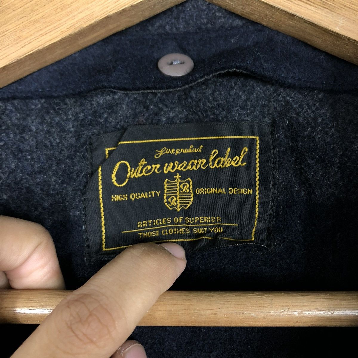 Japanese Brand 📌VINTAGE WORK WOOL JACKET OUTER WEAR LABEL ISSEY MIYAKE Size US M / EU 48-50 / 2 - 18 Thumbnail